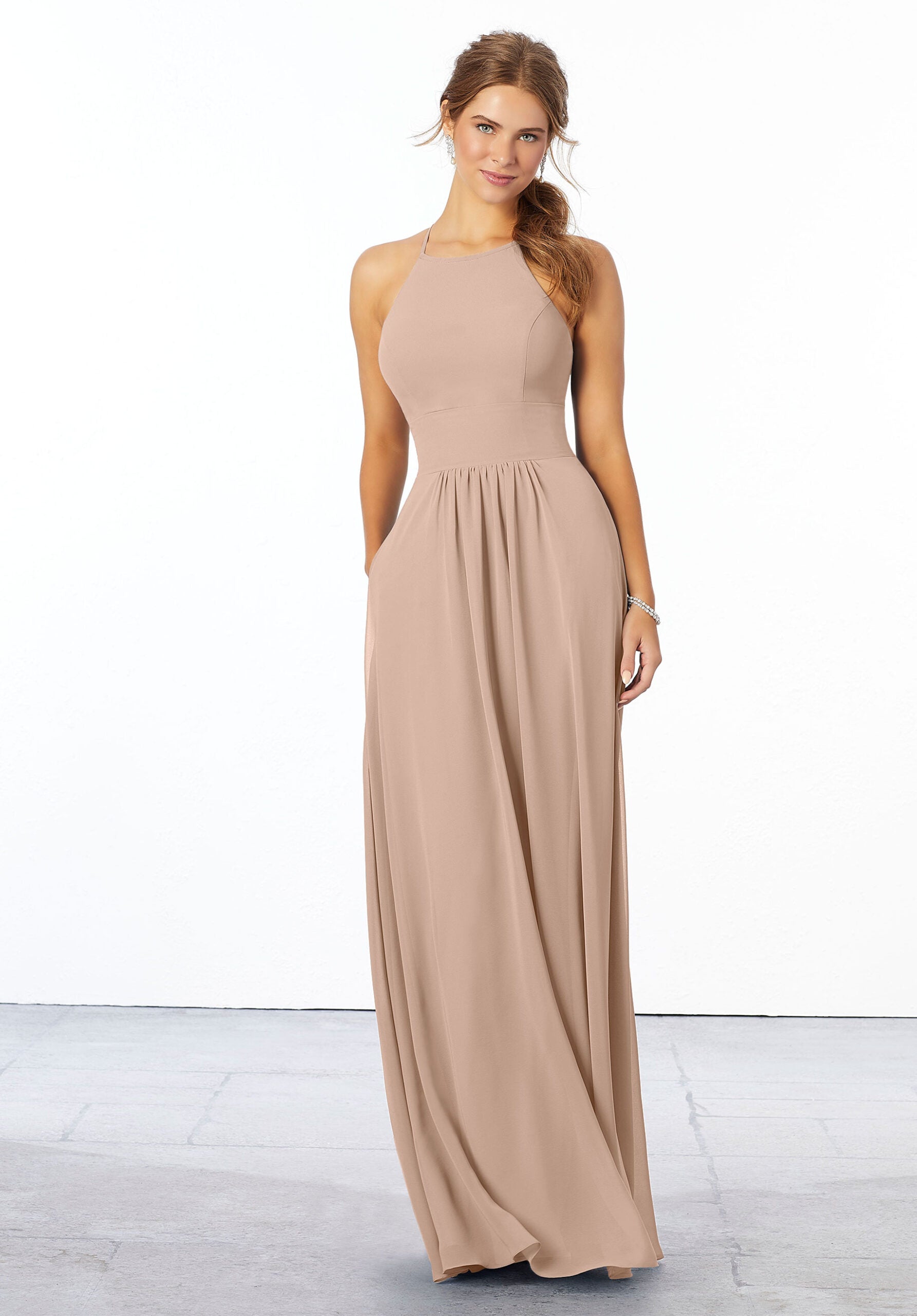 Formal Dresses Formal Evening Long Dress MGNY Madeline Gardner New York 21666 Latte