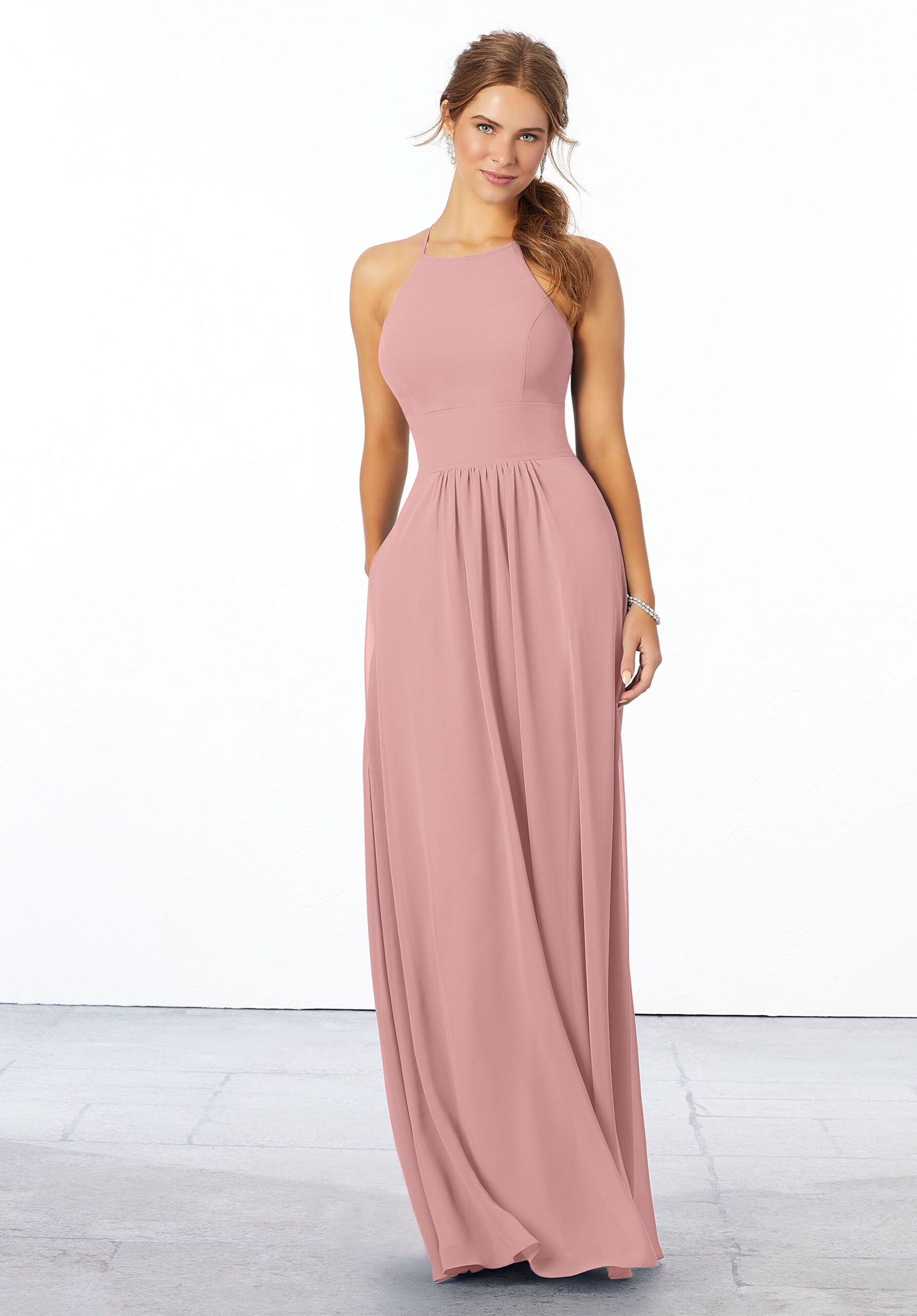 Formal Dresses Formal Long A Line Dress MGNY Madeline Gardner New York 21666 Desert Rose