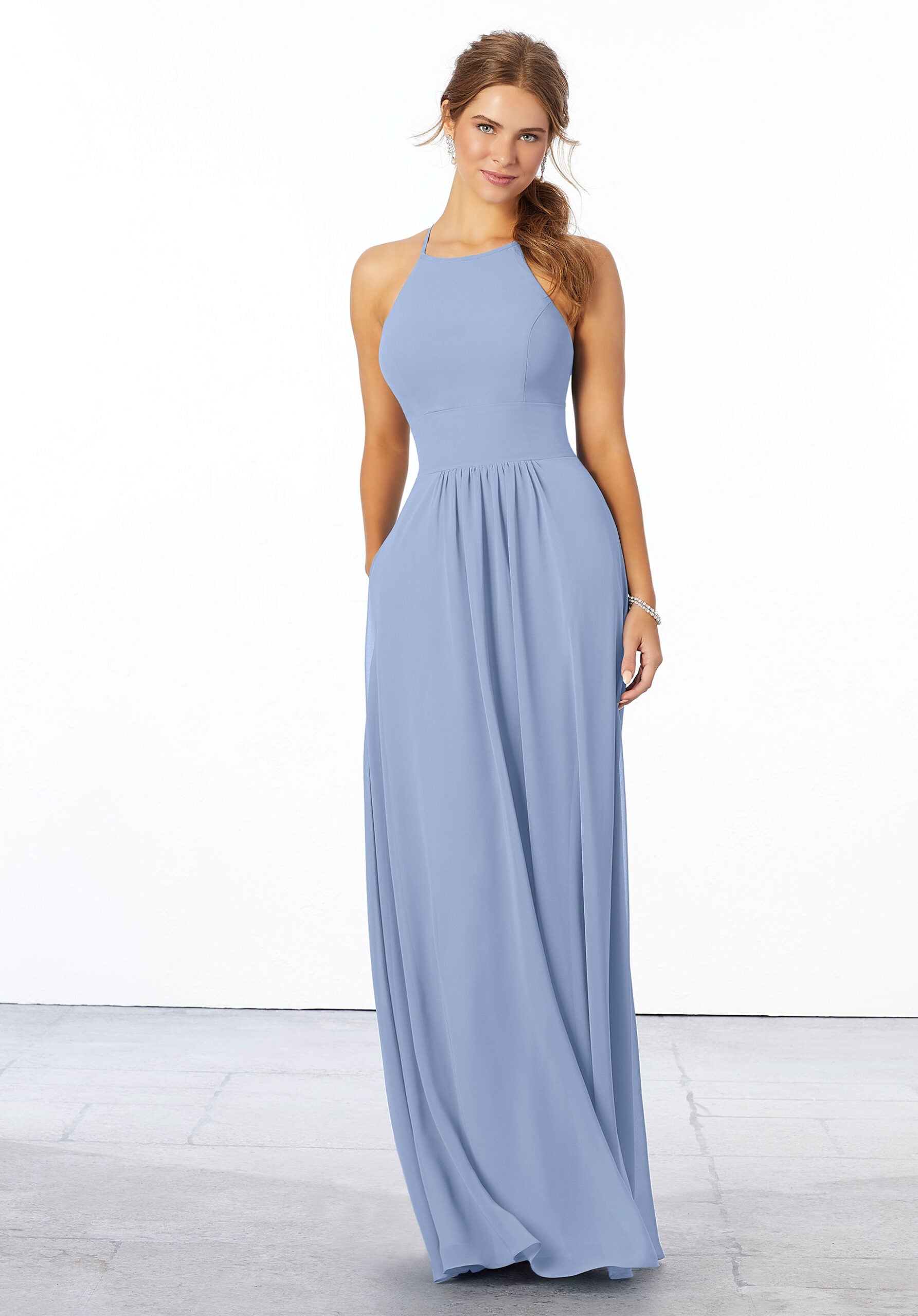Formal Dresses Formal Long Evening Dress MGNY Madeline Gardner New York 21666 Cornflower