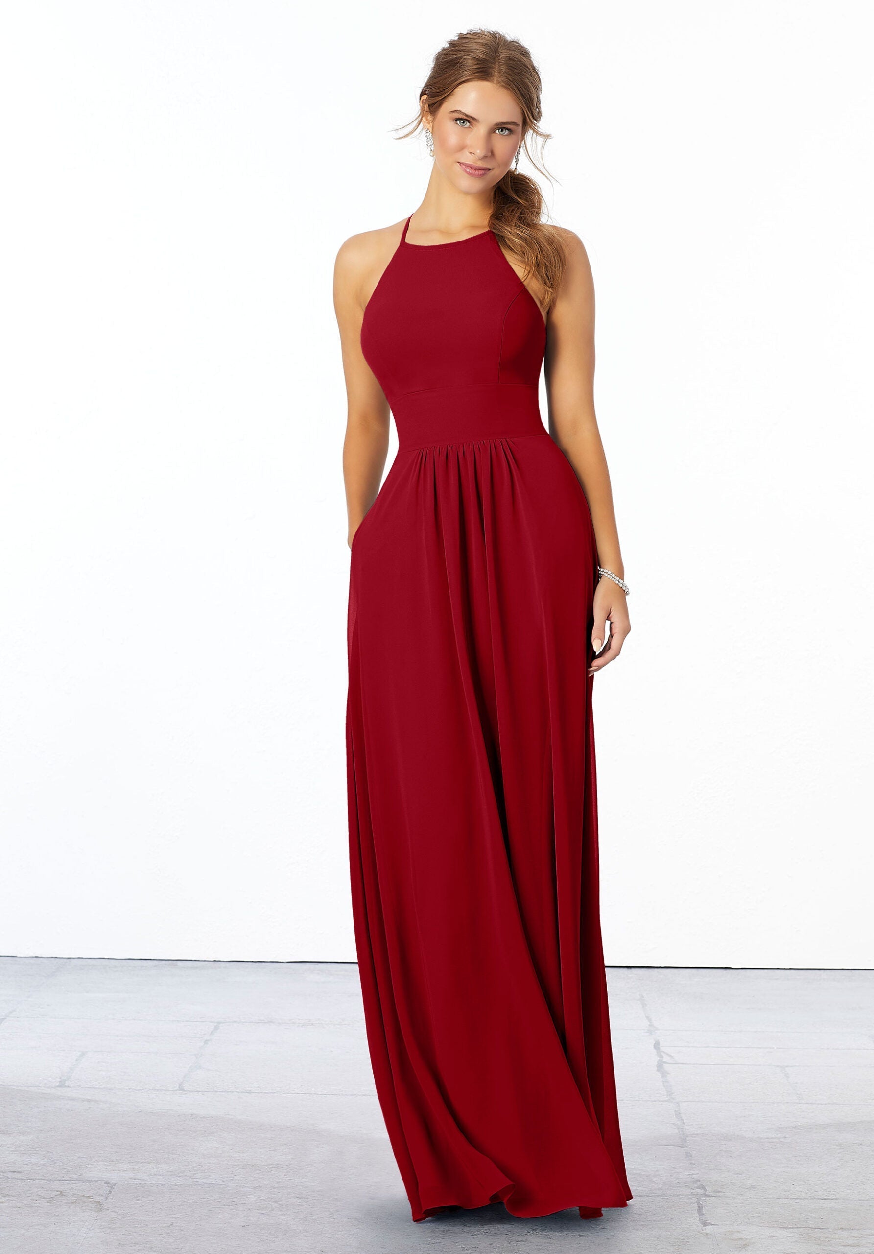 Formal Dresses Formal Long Evening Dress MGNY Madeline Gardner New York 21666 Claret