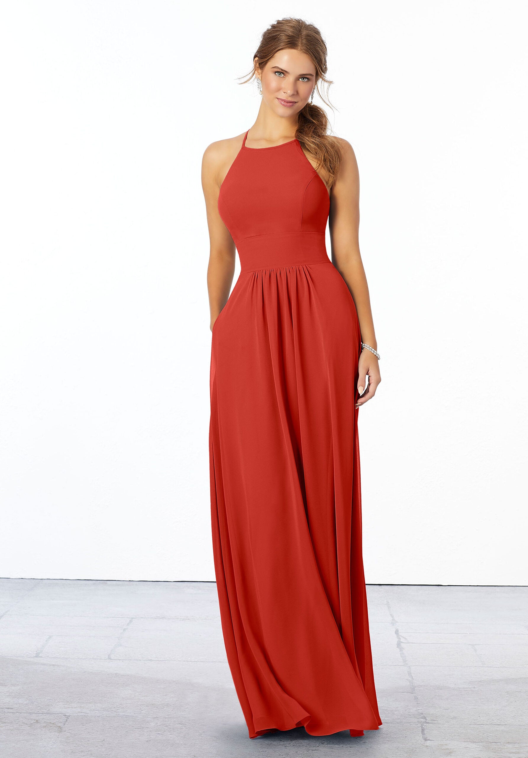 Formal Dresses Formal Long Evening Dress MGNY Madeline Gardner New York 21666 Cinnamon