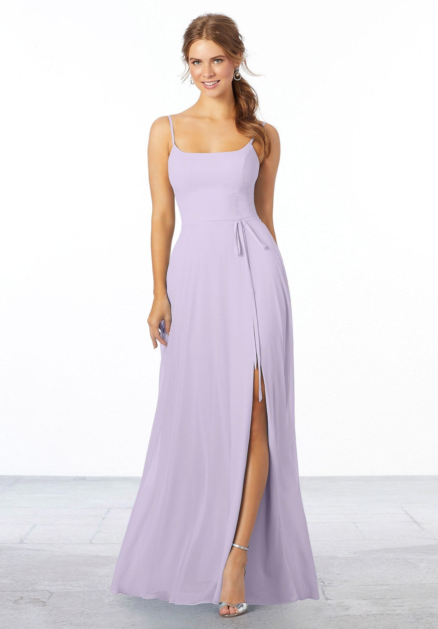 Formal Dresses Formal Long Slit Evening Dress MGNY Madeline Gardner New York 21668 Violet