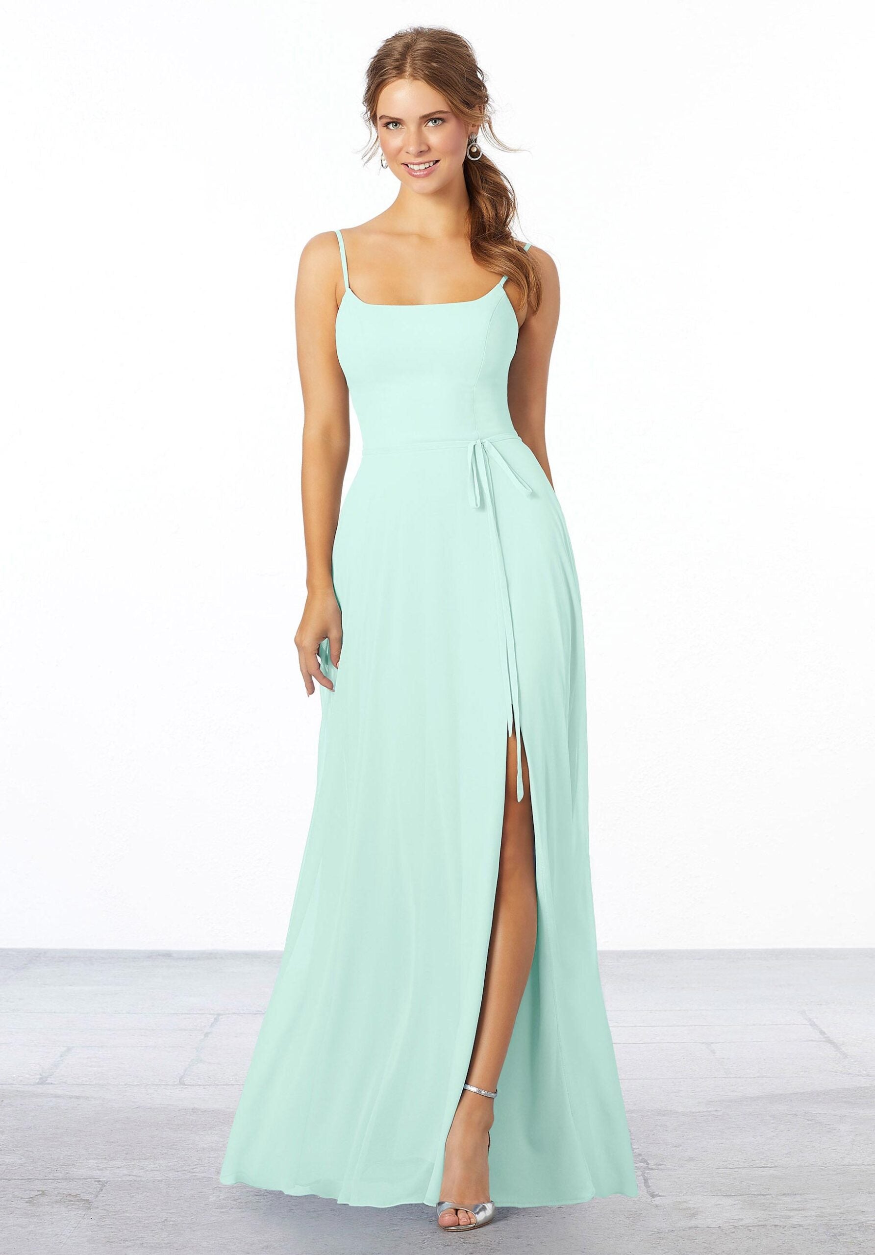 Formal Dresses Long Slit Evening Formal Dress MGNY Madeline Gardner New York 21668 Mint