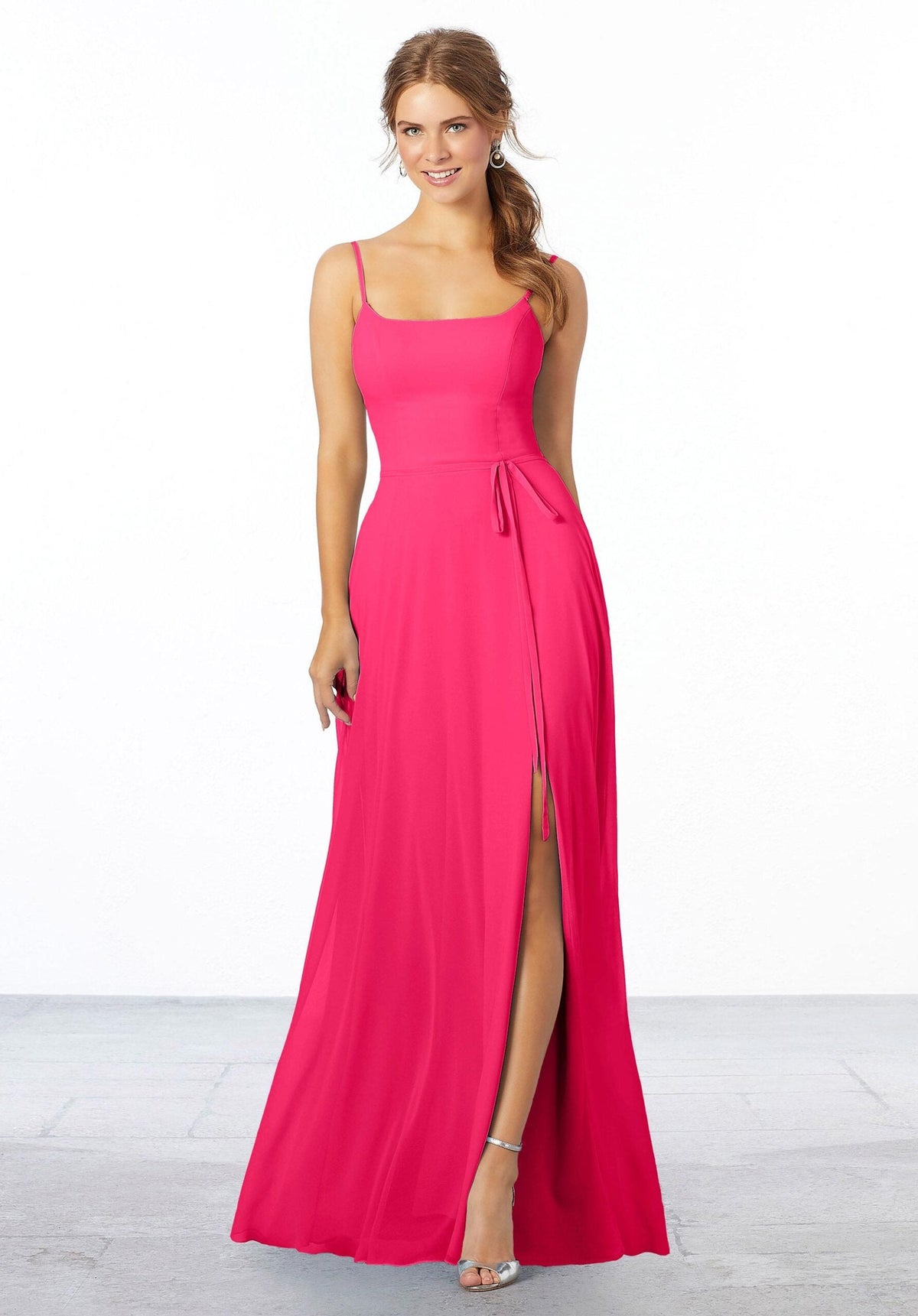 Formal Dresses Long Formal Slit Evening Dress MGNY Madeline Gardner New York 21668 Berry