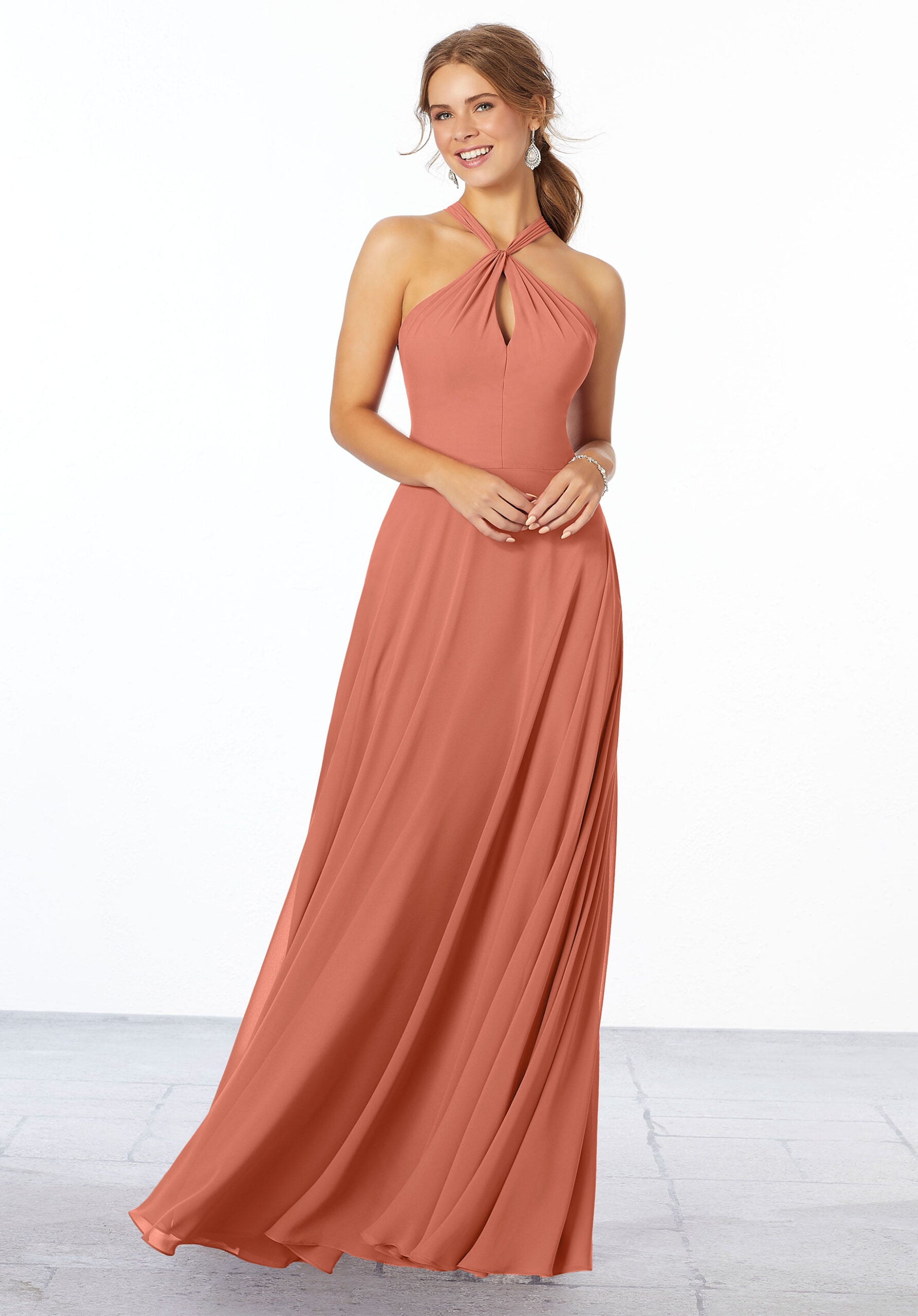 Formal Dresses Formal Long A Line Evening Dress MGNY Madeline Gardner New York 21670 Spice