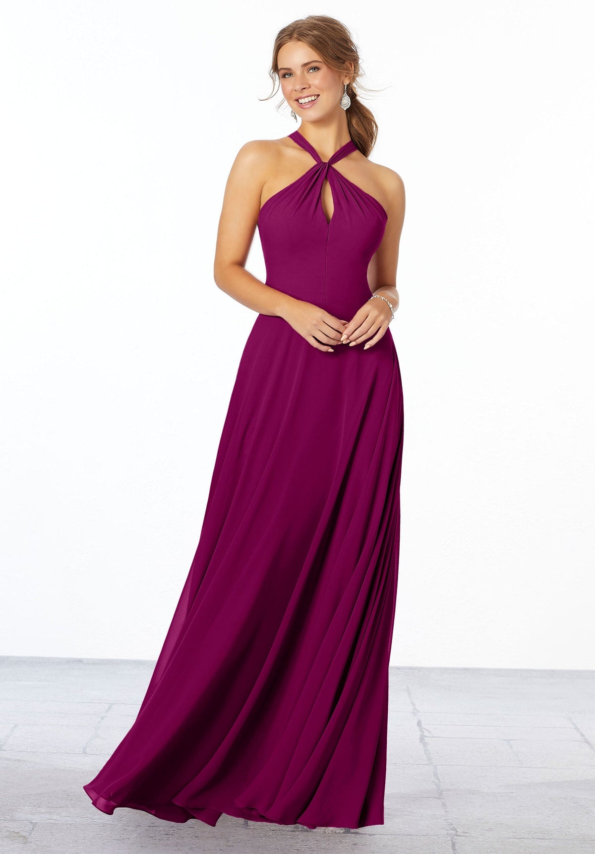 Formal Dresses Long Evening Formal A Line Dress MGNY Madeline Gardner New York 21670 Mulberry