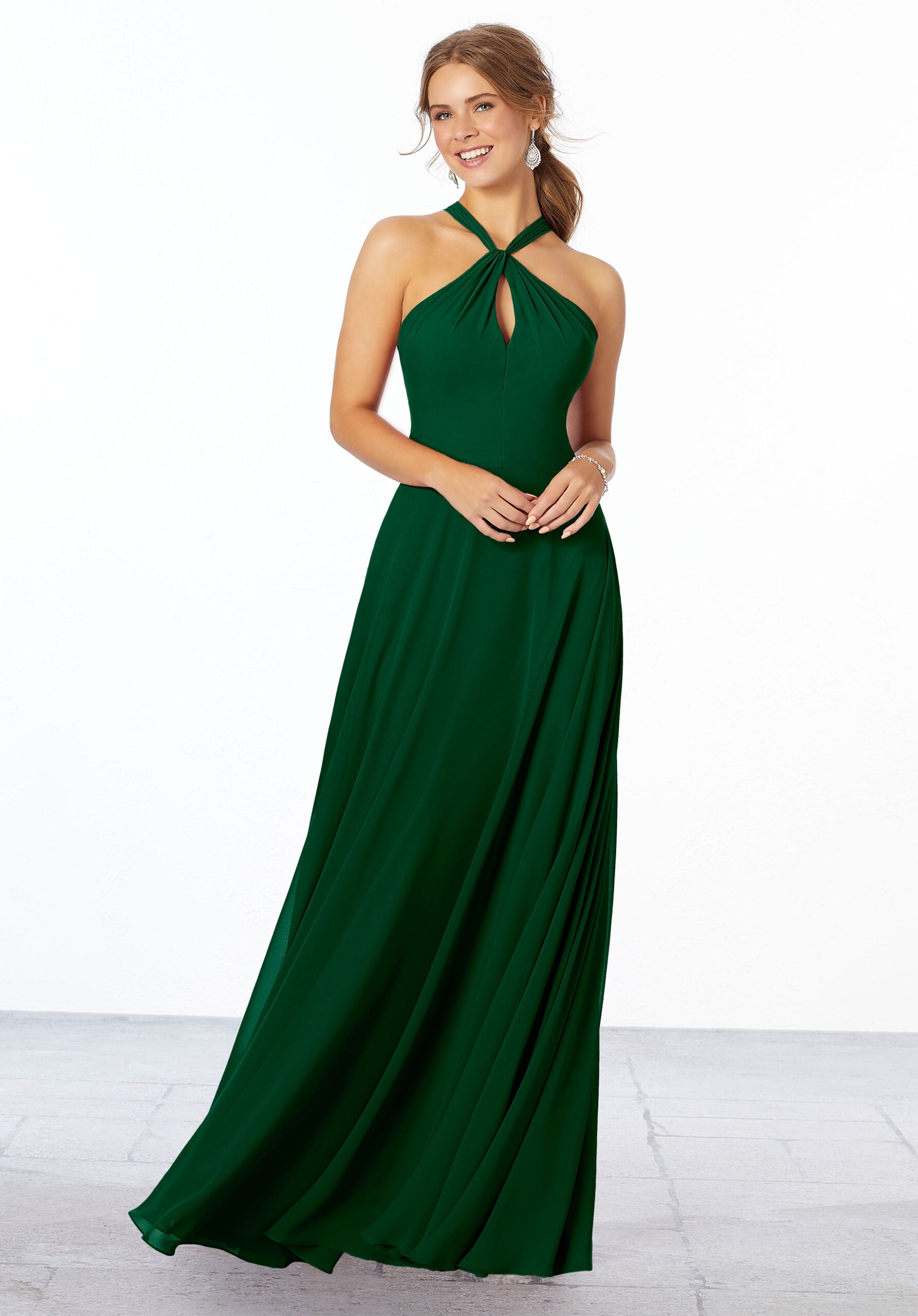 Formal Dresses Long A Line Formal Evening Dress MGNY Madeline Gardner New York 21670 Emerald