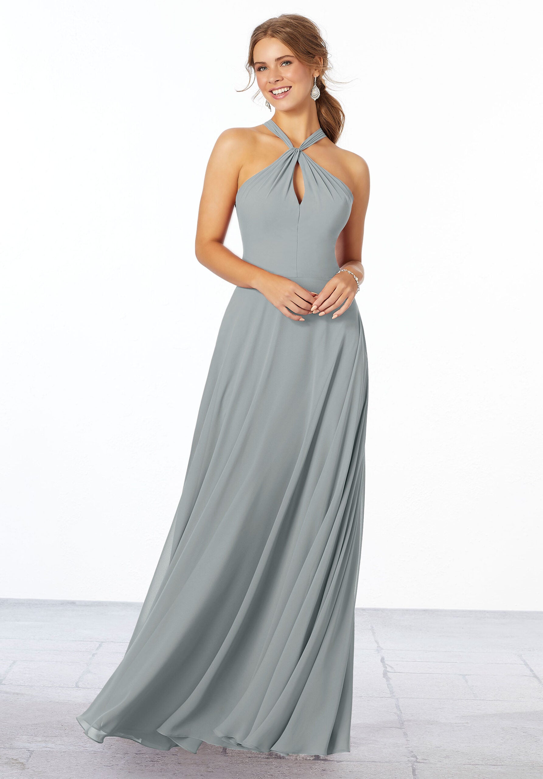 Formal Dresses Long A Line Formal Evening Dress MGNY Madeline Gardner New York 21670 Dove