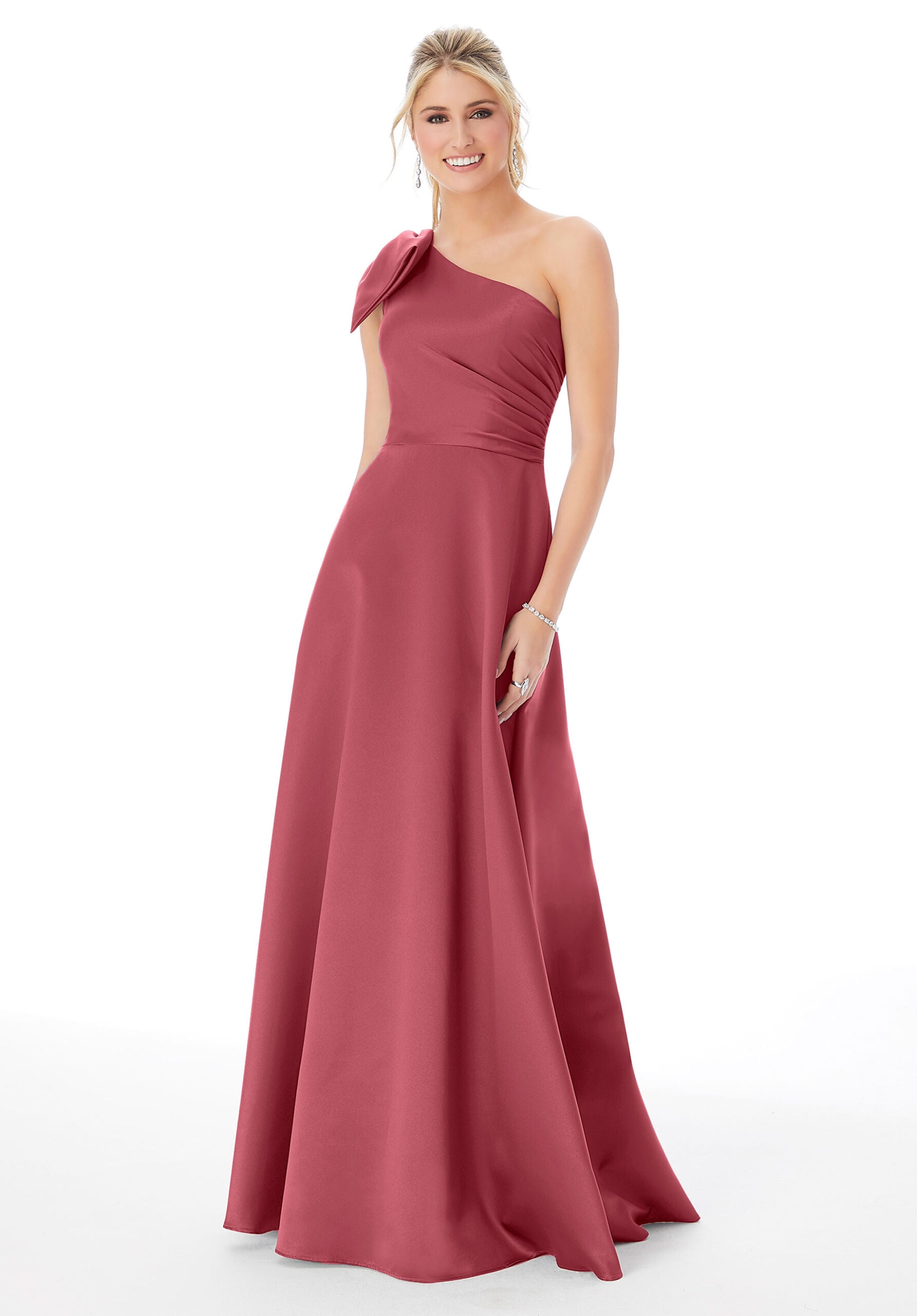 Formal Dresses Formal Long A Line Evening Dress MGNY Madeline Gardner New York 21682 Rosewood