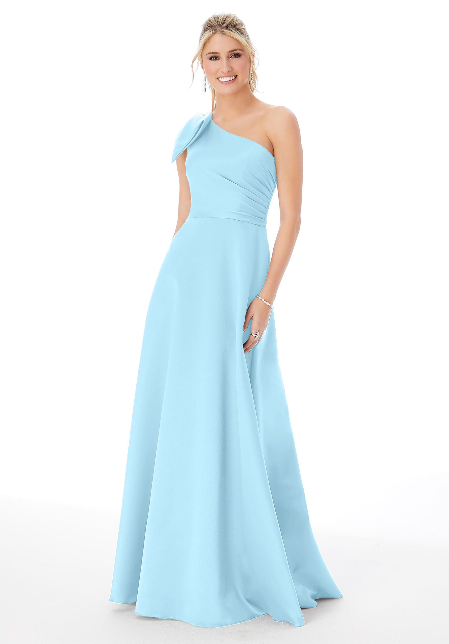 Formal Dresses Formal Long Evening A Line Dress MGNY Madeline Gardner New York 21682 Sky