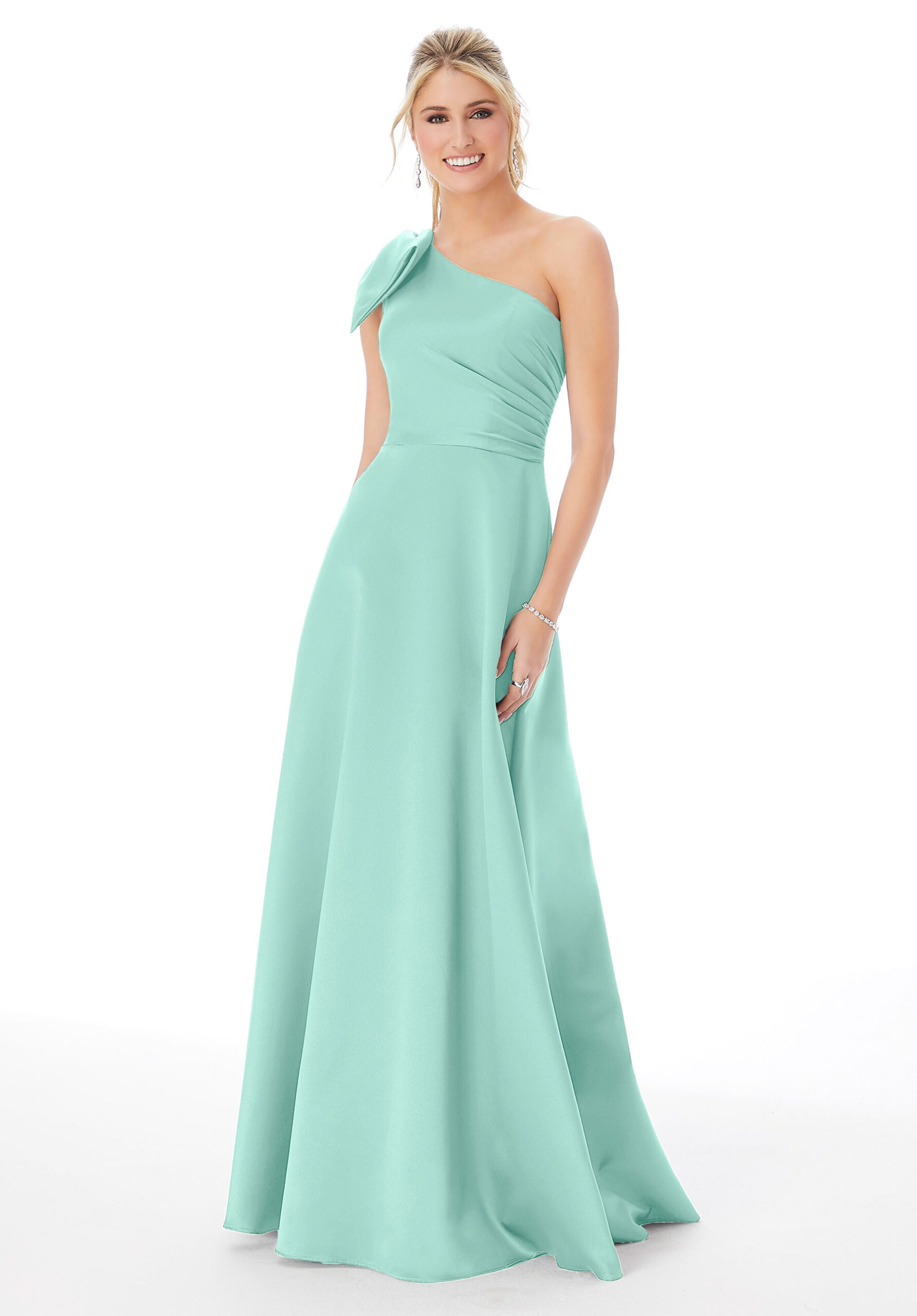 Formal Dresses Long Evening A Line Formal Dress MGNY Madeline Gardner New York 21682 Mint