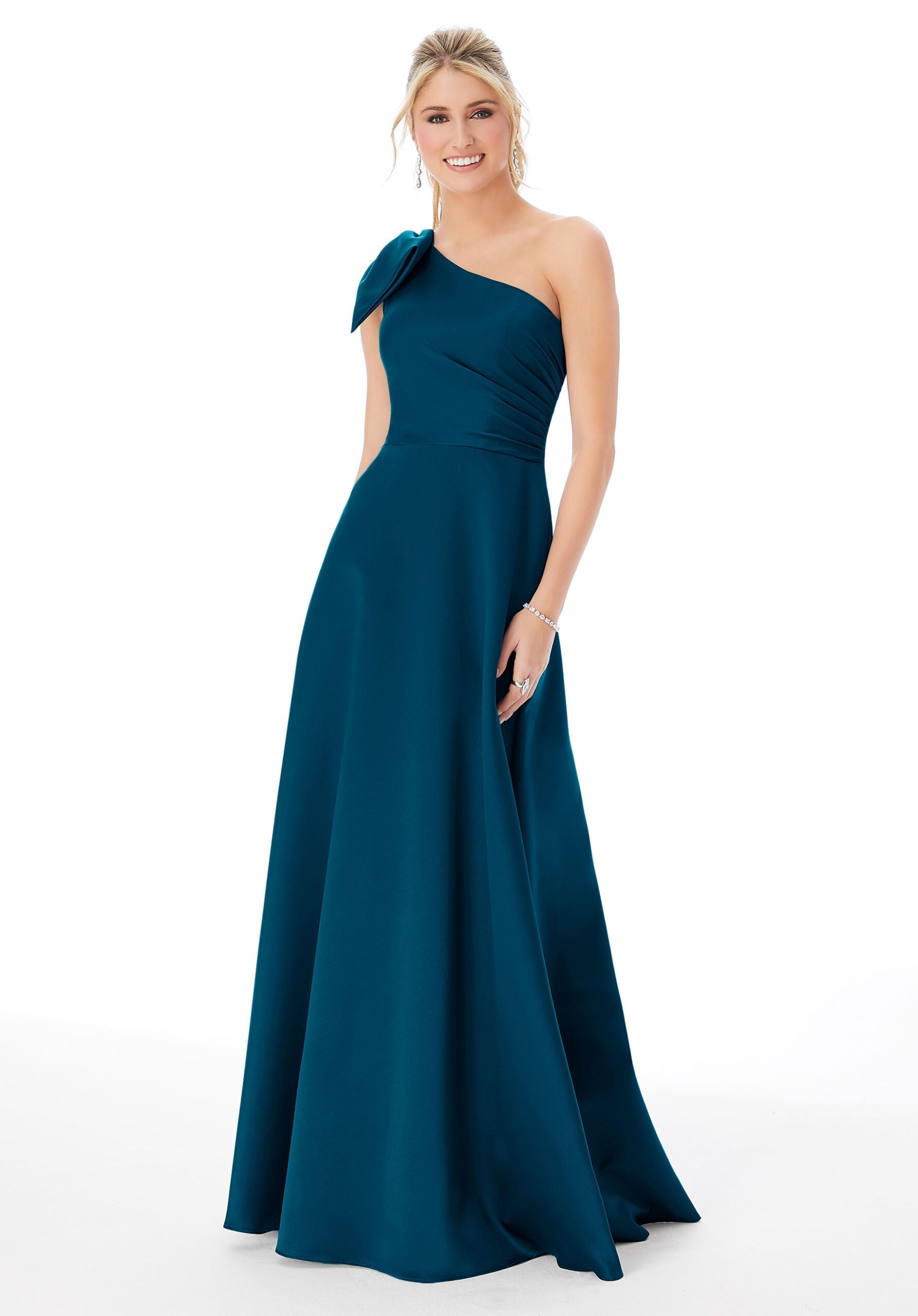 Formal Dresses Long Evening A Line Formal Dress MGNY Madeline Gardner New York 21682 Marine