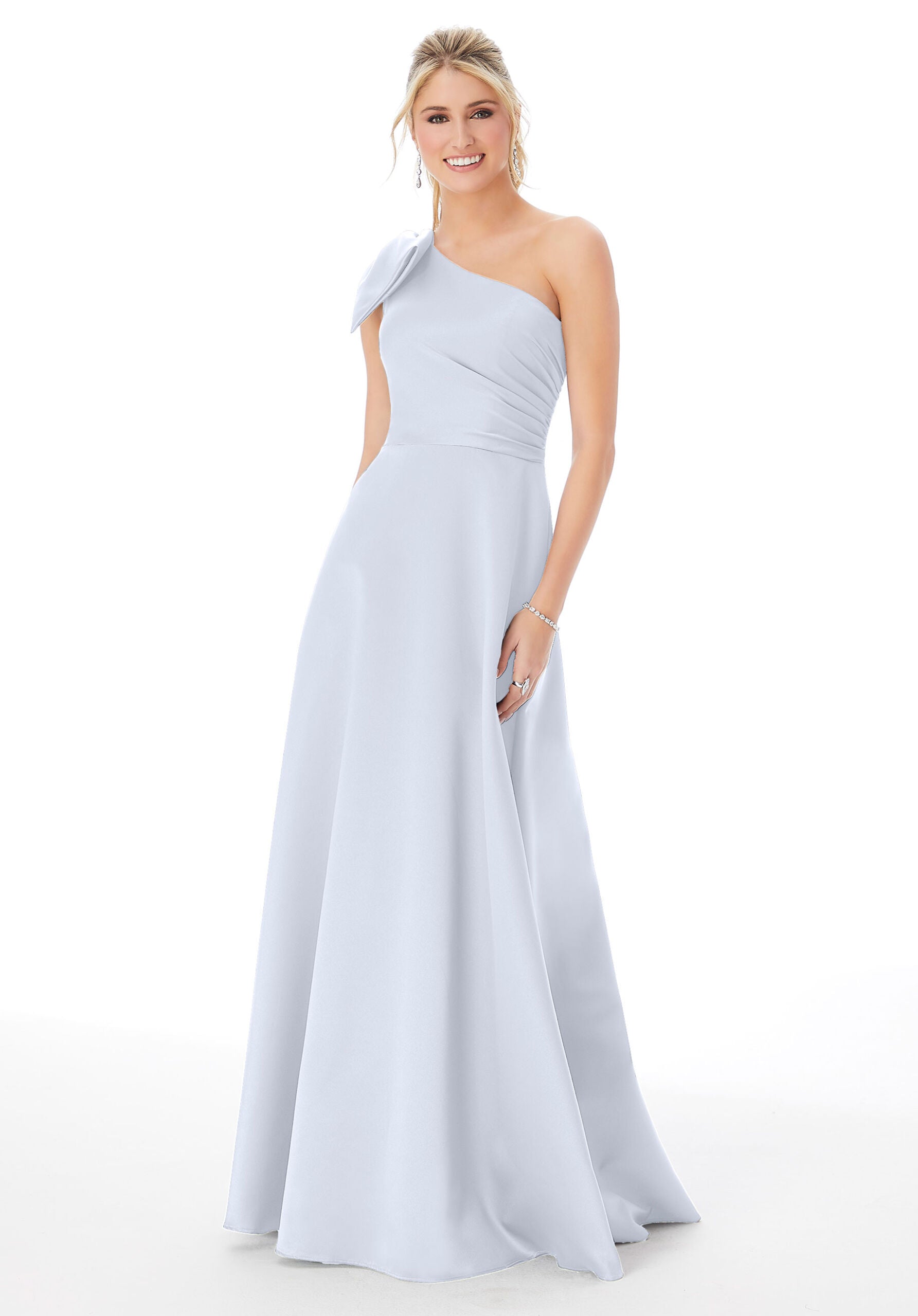 Formal Dresses Long Evening A Line Formal Dress MGNY Madeline Gardner New York 21682 Fog