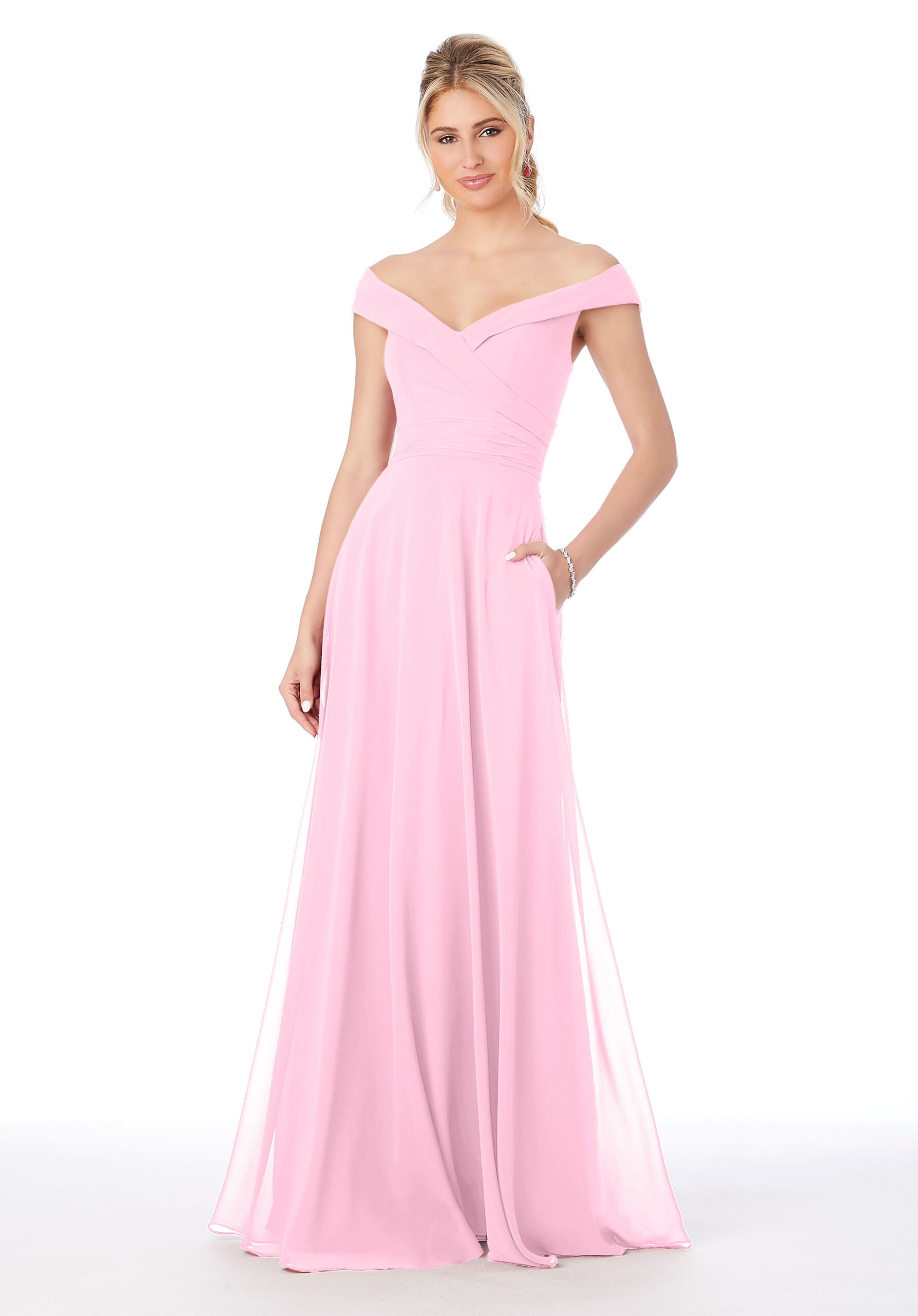 Formal Dresses A Line Formal Long Dress MGNY Madeline Gardner New York 21692 Peony