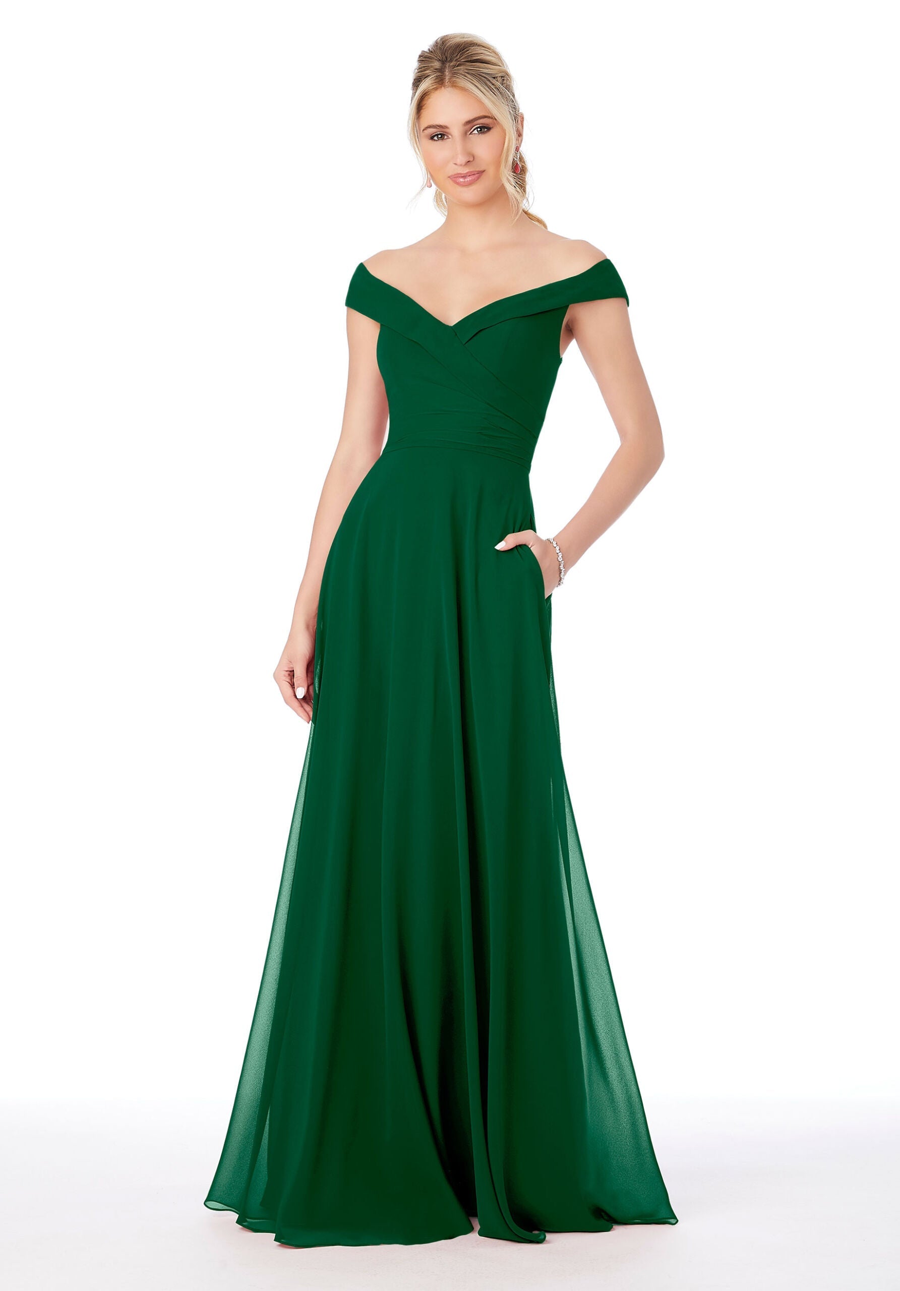 Formal Dresses Formal Long Evening Dress MGNY Madeline Gardner New York 21692 Emerald