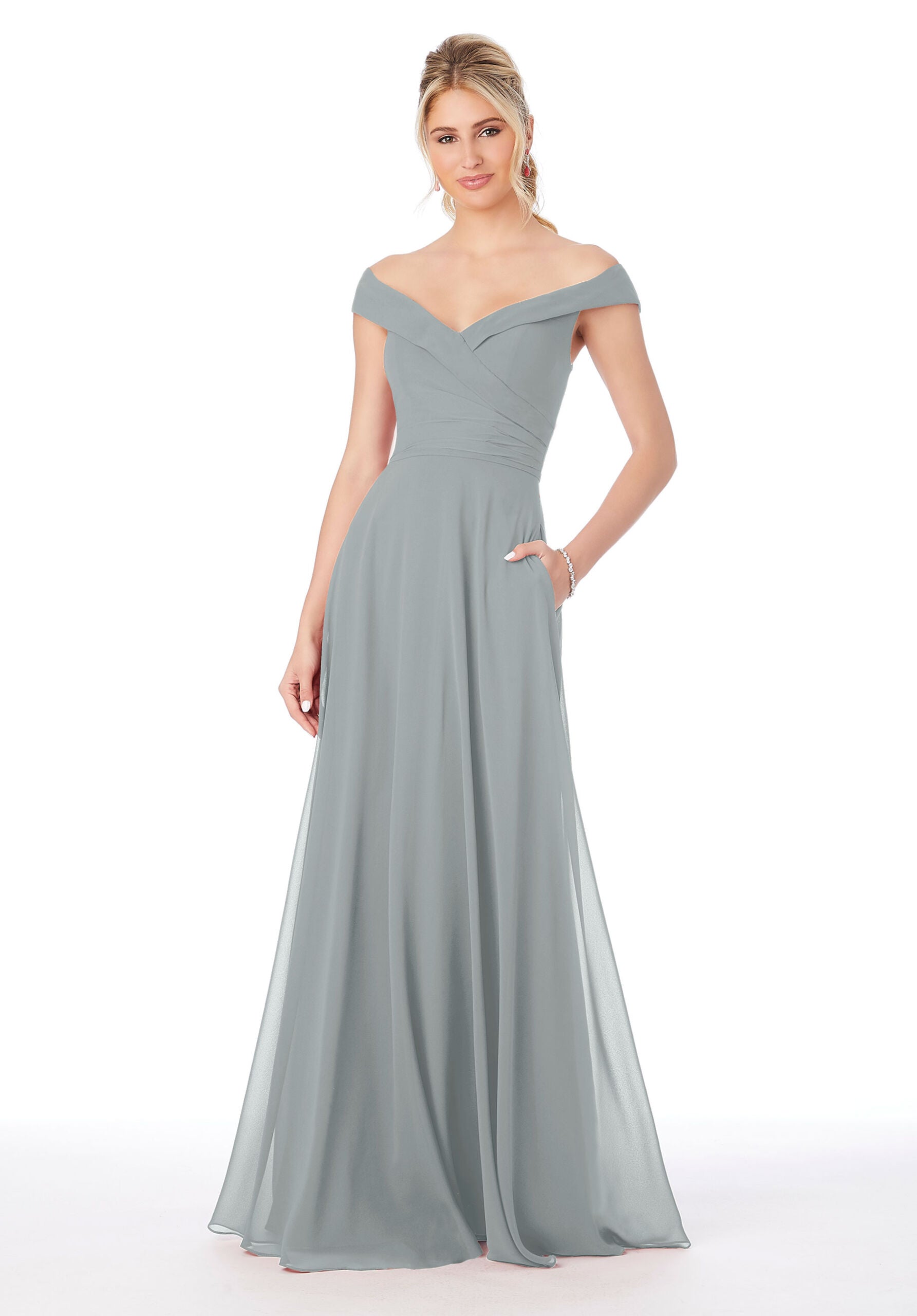 Formal Dresses Formal Long Evening Dress MGNY Madeline Gardner New York 21692 Dove