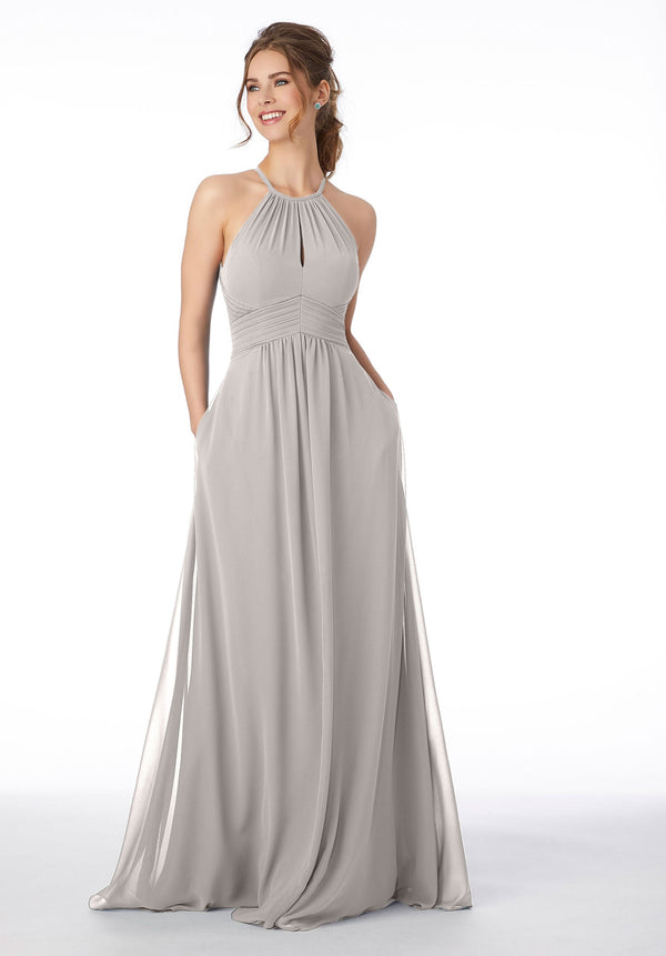 Long Formal Pleated A Line Dress MGNY Madeline Gardner New York 21695