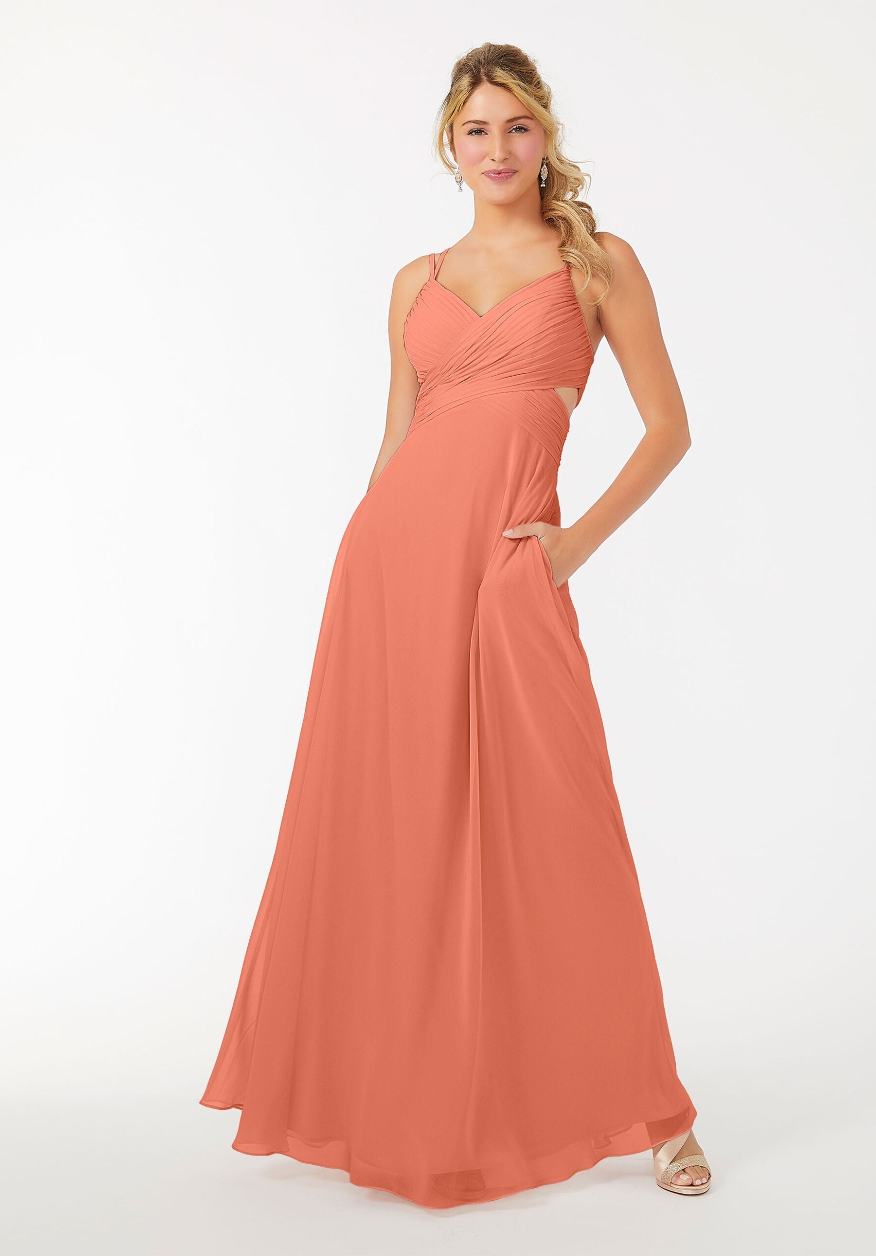 Formal Dresses Formal Long A Line Dress MGNY Madeline Gardner New York 21702 Spice