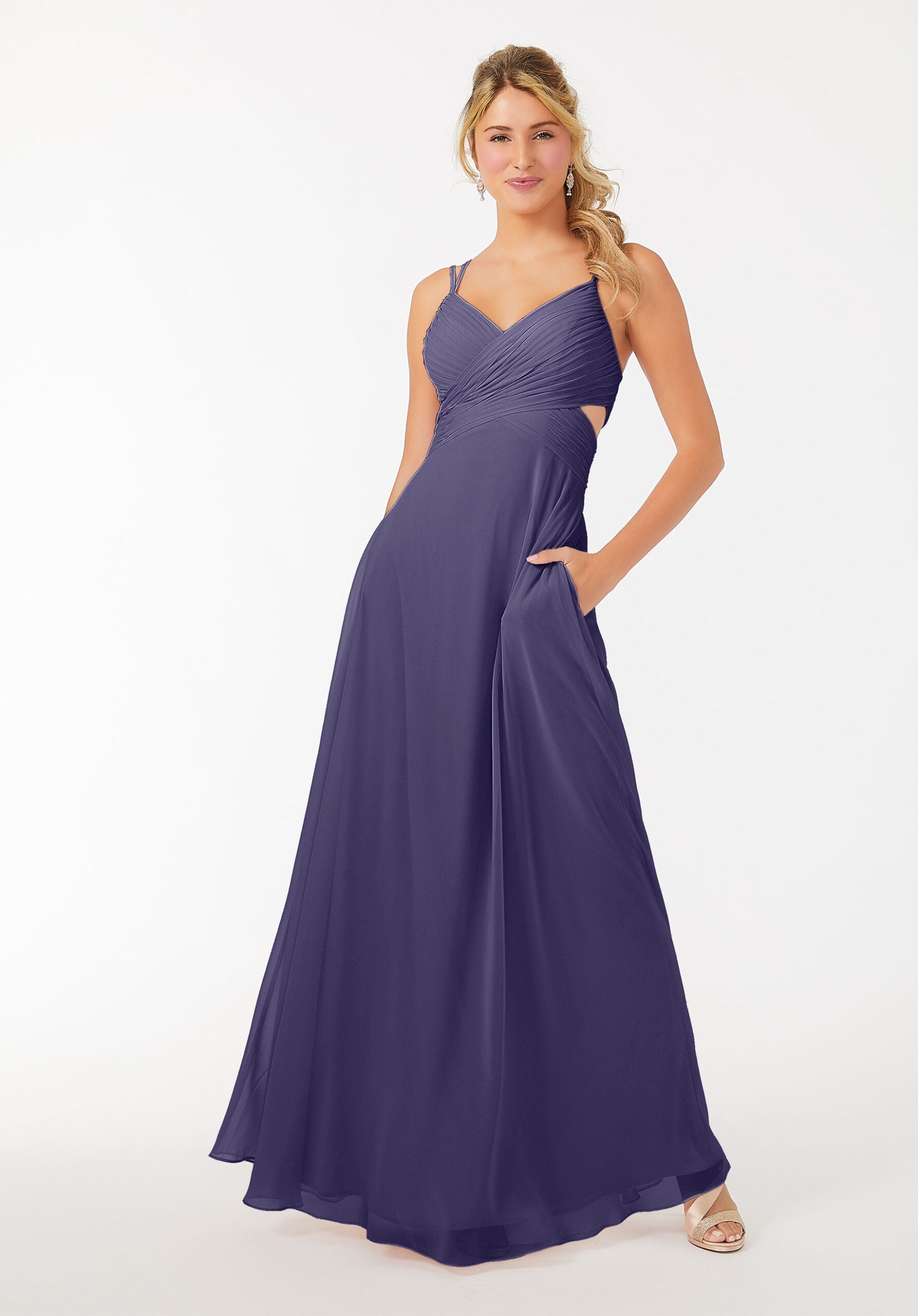 Formal Dresses Formal Long A Line Dress MGNY Madeline Gardner New York 21702 Storm