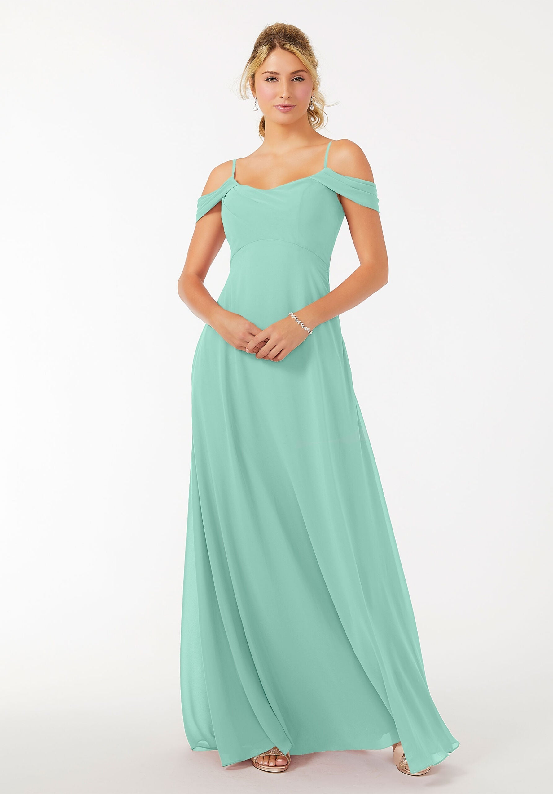 Formal Dresses Formal Long A Line Evening Dress MGNY Madeline Gardner New York 21703 Mint