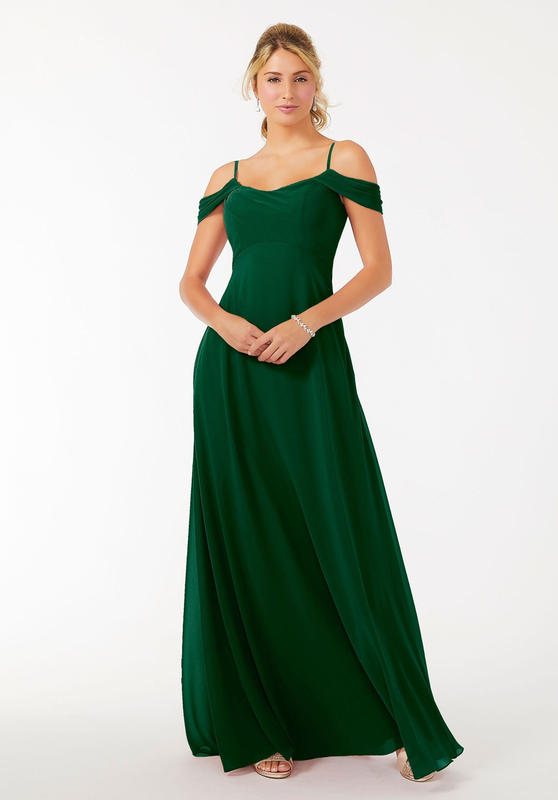Formal Dresses Long Evening Formal A Line Dress MGNY Madeline Gardner New York 21703 Emerald