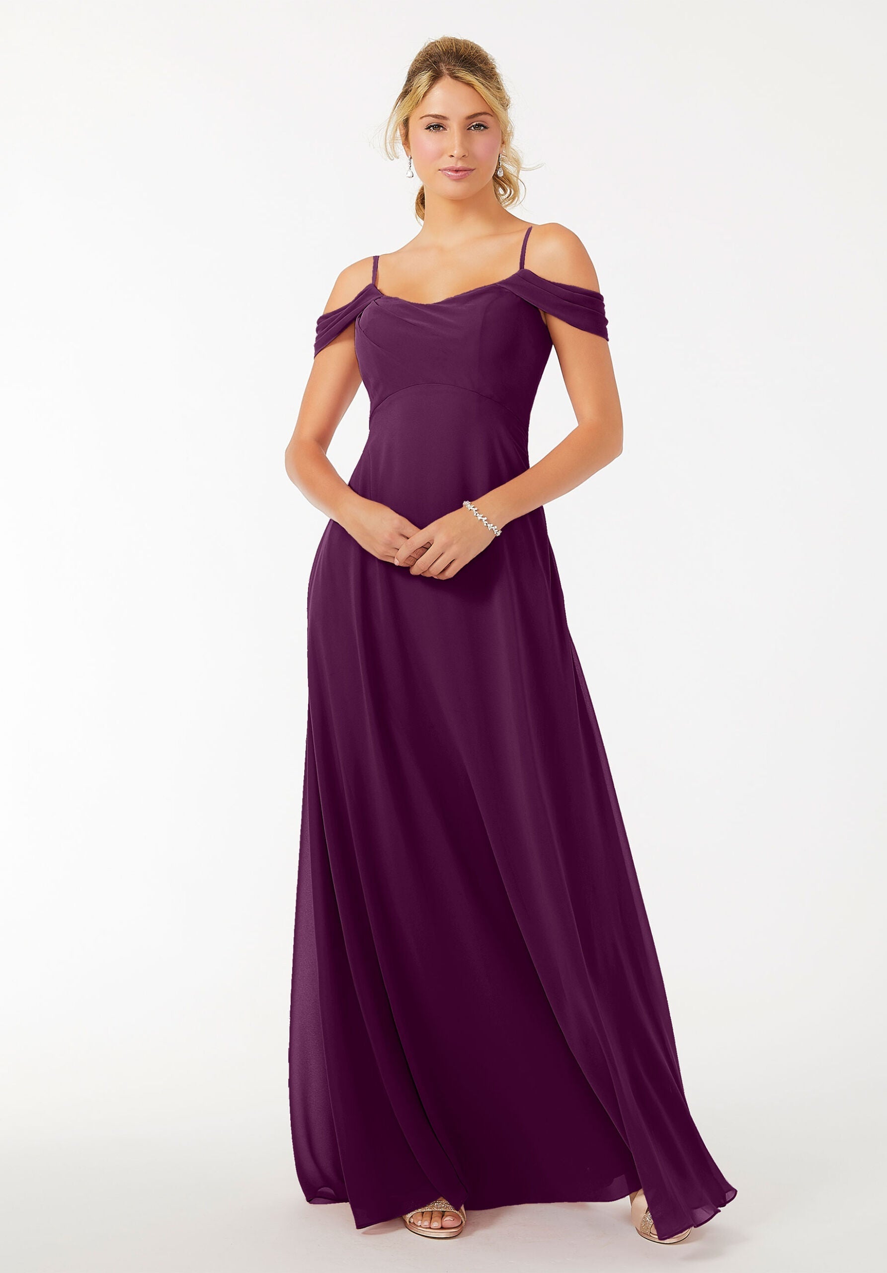 Formal Dresses Formal Long Dress MGNY Madeline Gardner New York 21703 Eggplant