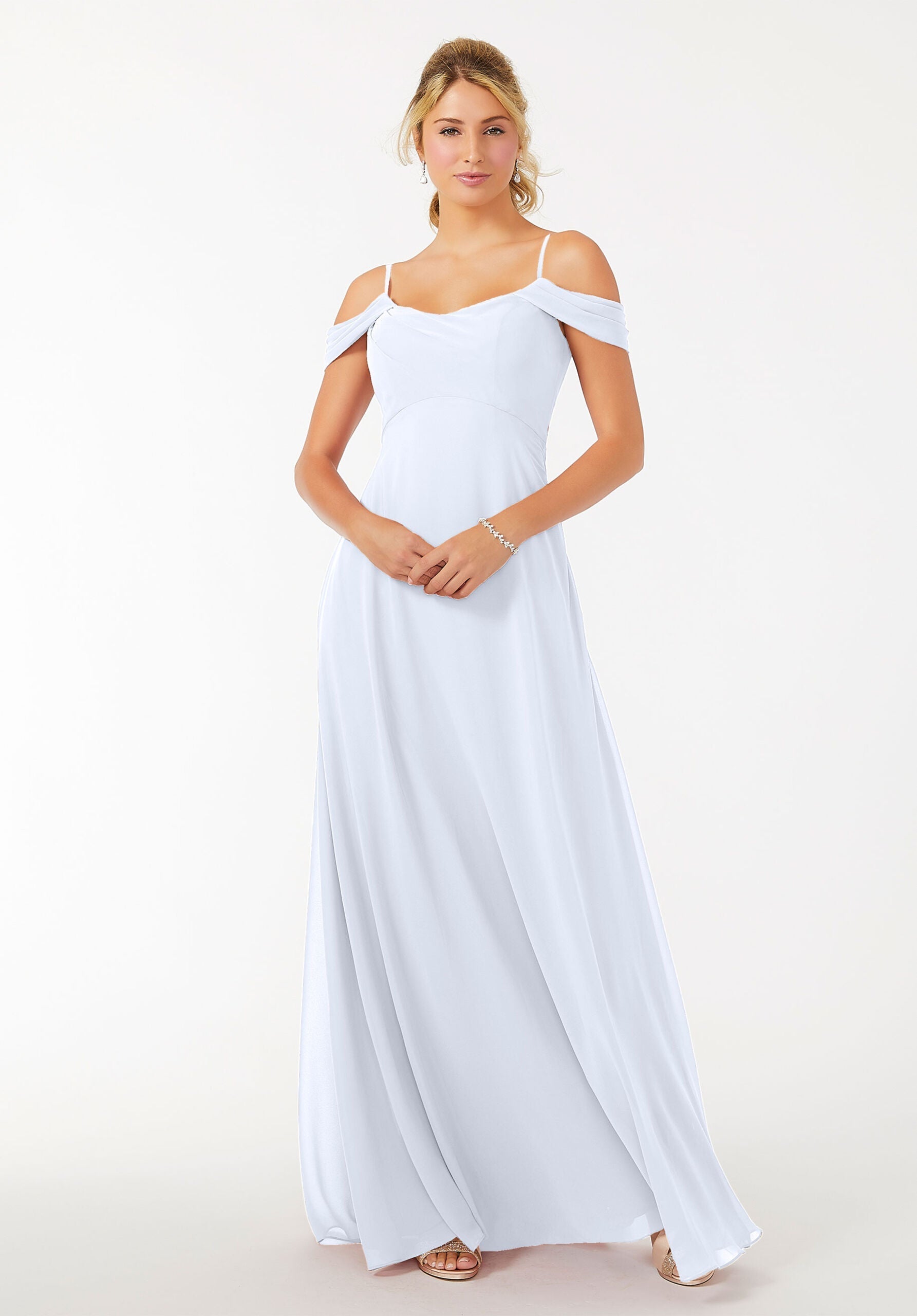 Formal Dresses Long Evening Formal A Line Dress MGNY Madeline Gardner New York 21703 Fog