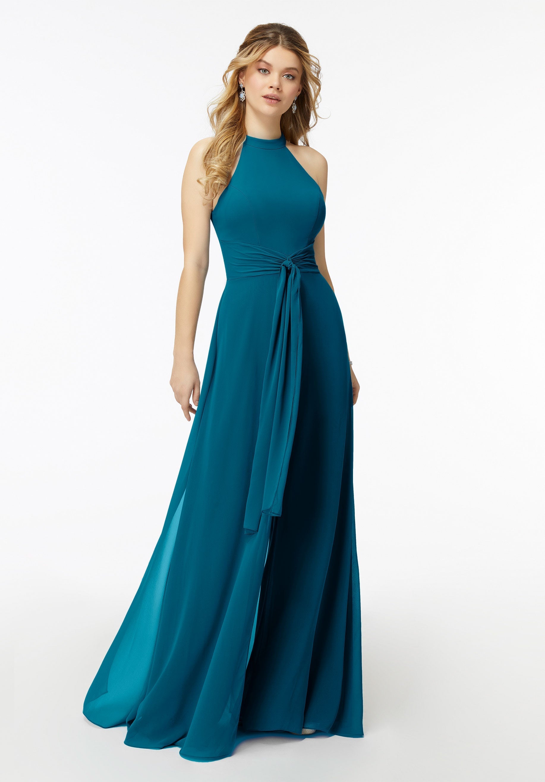 Jumpsuit Formal Evening Long Jumpsuit MGNY Madeline Gardner New York 21723 Marine