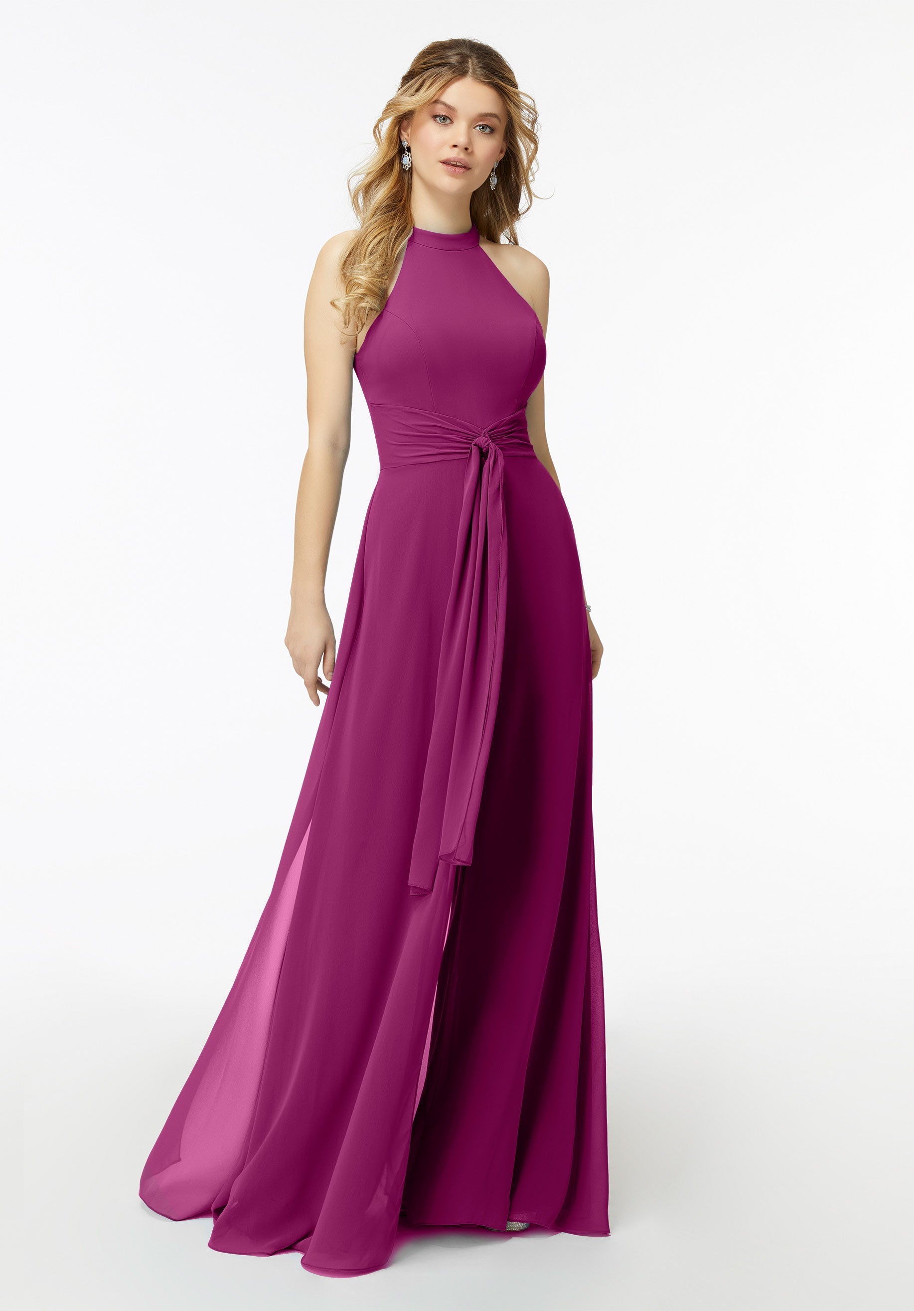 Jumpsuit Evening Long Formal Jumpsuit MGNY Madeline Gardner New York 21723 Mulberry