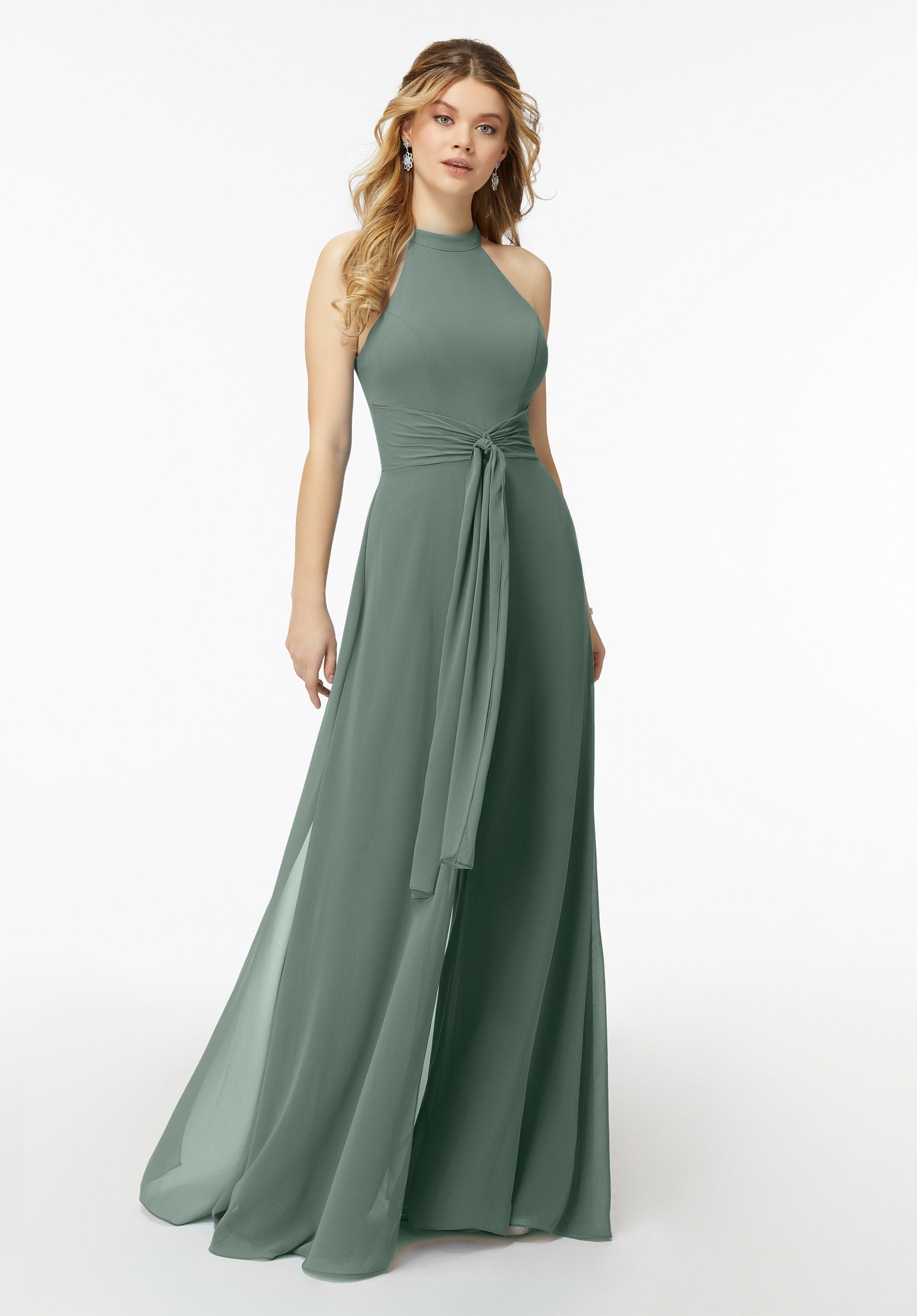 Jumpsuit Formal Long Evening Jumpsuit MGNY Madeline Gardner New York 21723 Deep Sea