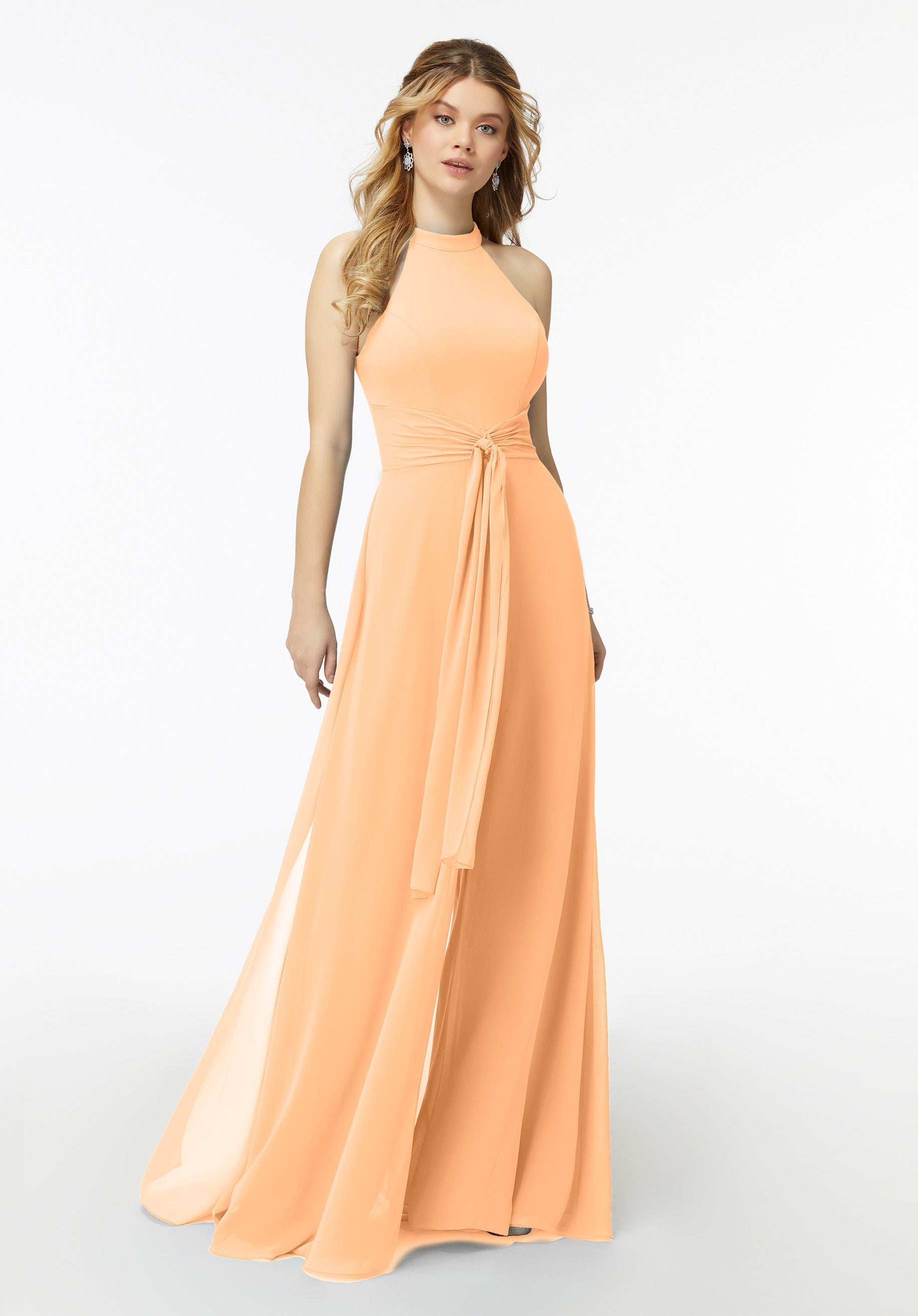 Jumpsuit Formal Long Jumpsuit MGNY Madeline Gardner New York 21723 Sorbet