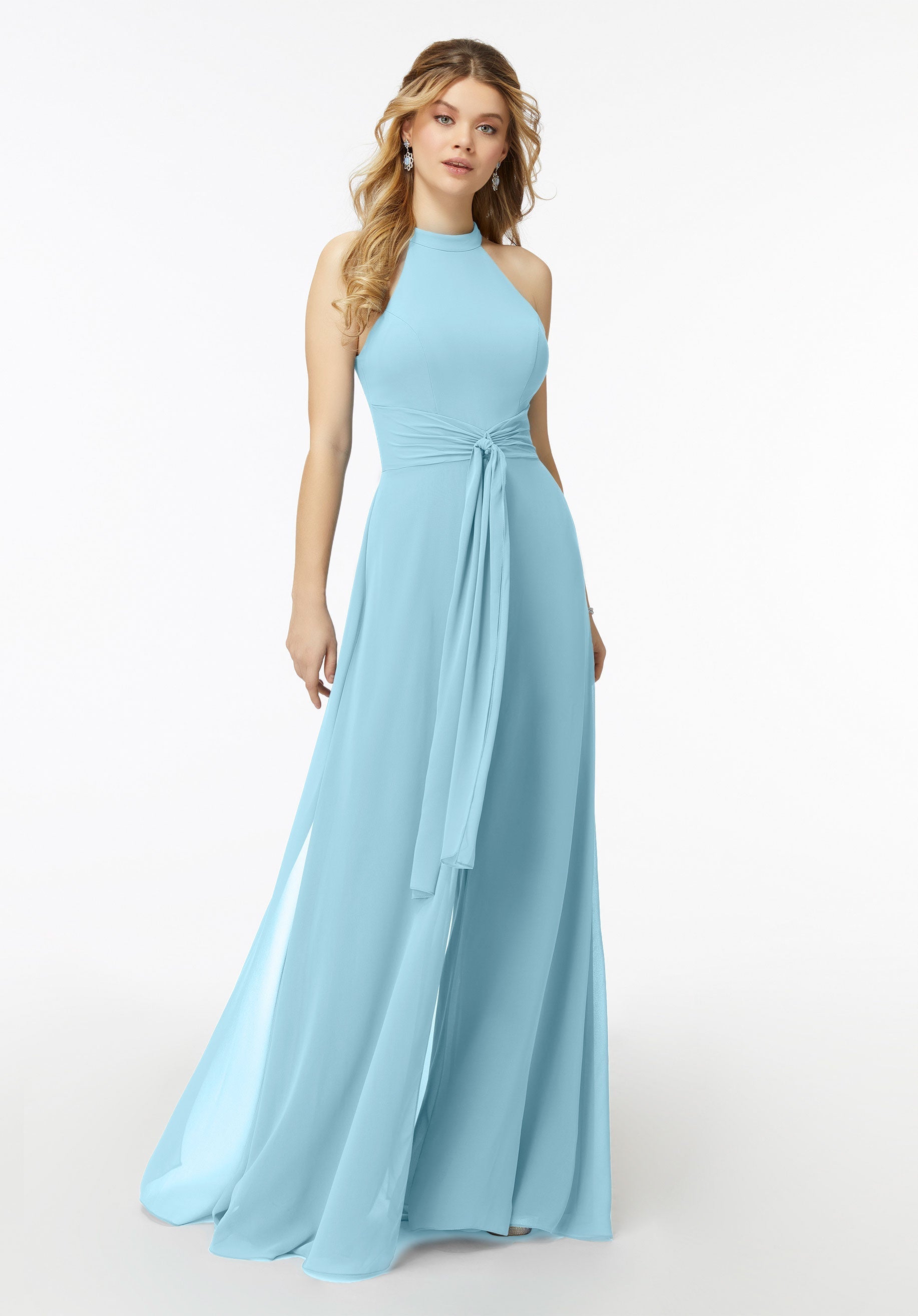 Jumpsuit Formal Long Jumpsuit MGNY Madeline Gardner New York 21723 Sky