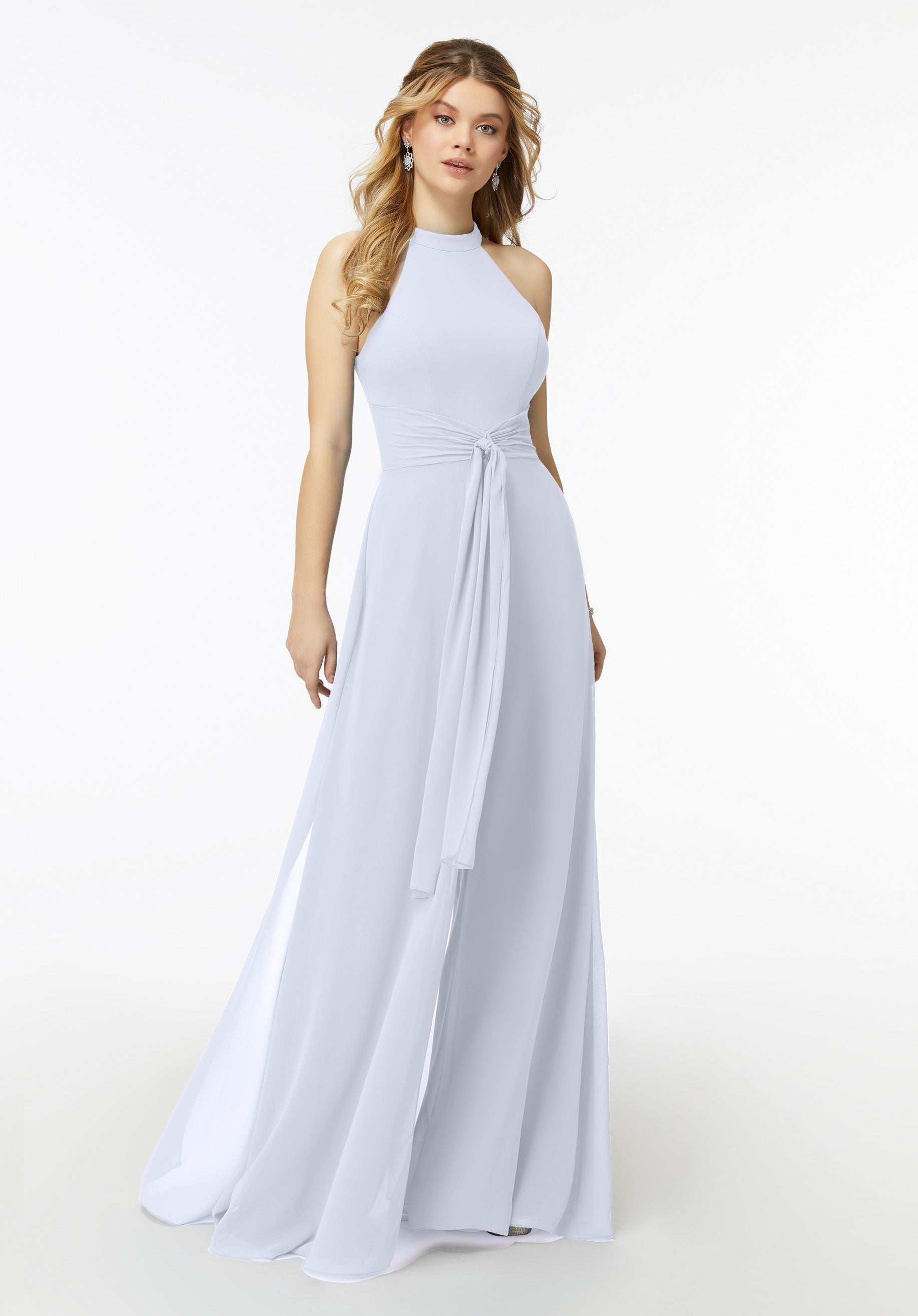 Jumpsuit Formal Evening Long Jumpsuit MGNY Madeline Gardner New York 21723 Fog