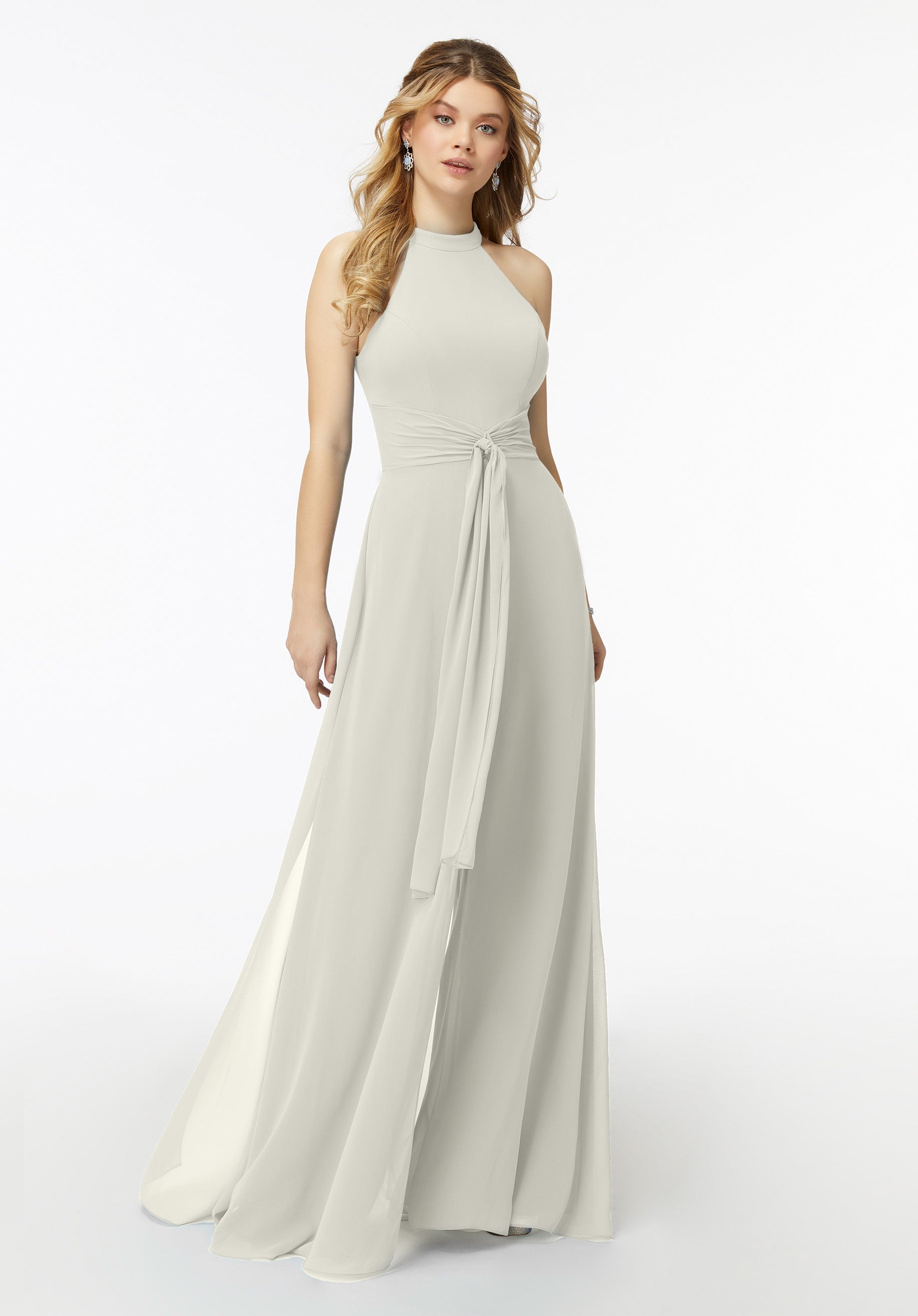 Jumpsuit Long Bridal Wedding Jumpsuit MGNY Madeline Gardner New York 21723 Ivory
