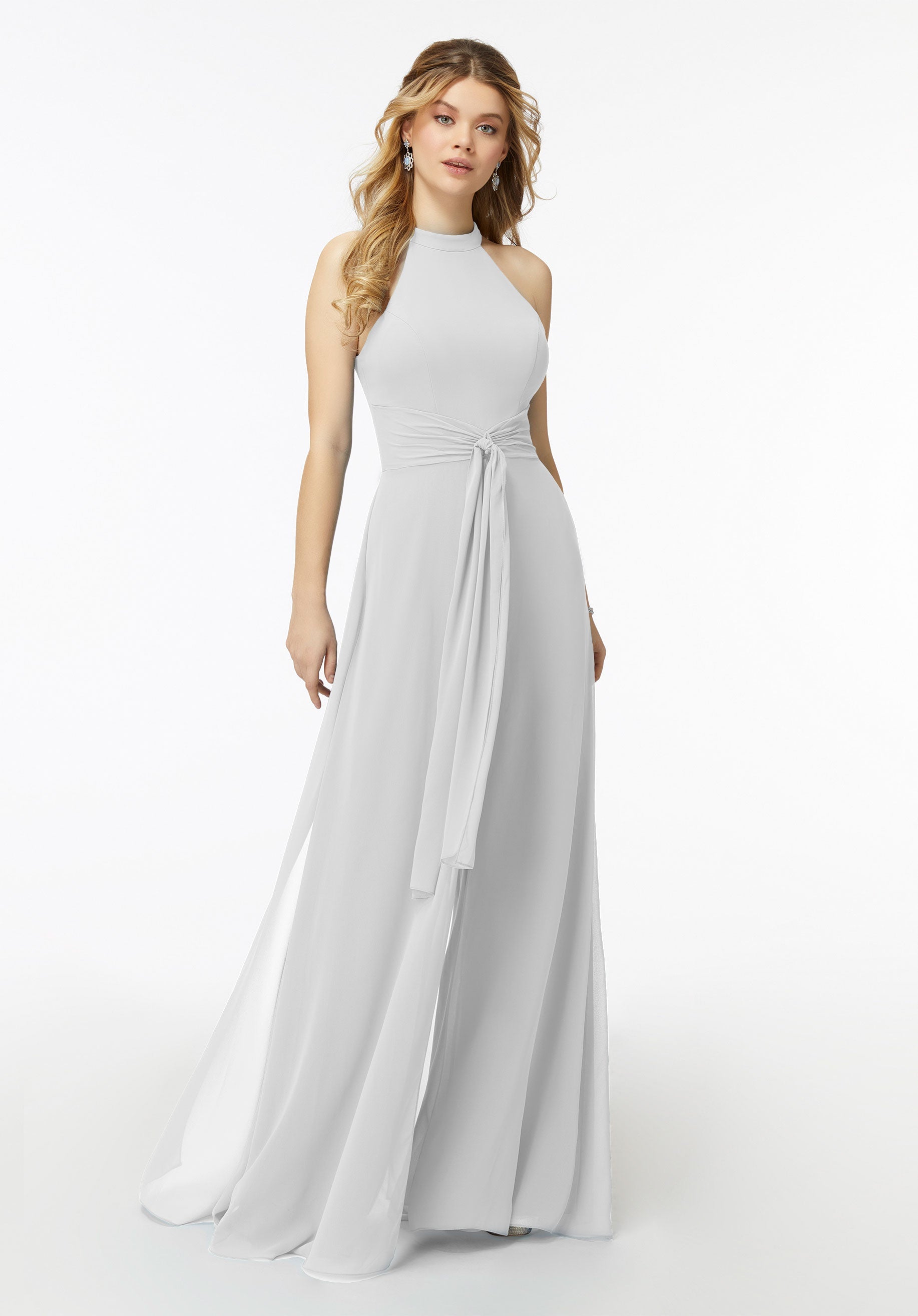 Jumpsuit Long Bridal Wedding Jumpsuit MGNY Madeline Gardner New York 21723 Ivory