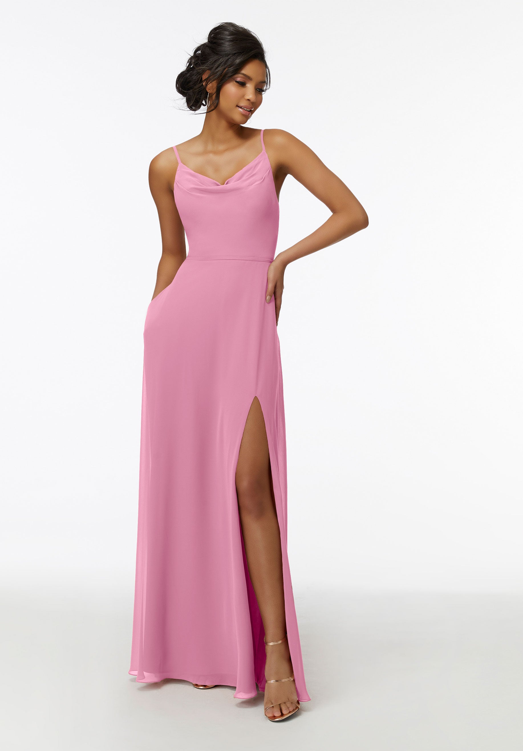 dresses in new york Formal A Line Slit Long Dress MGNY Madeline Gardner New York 21732