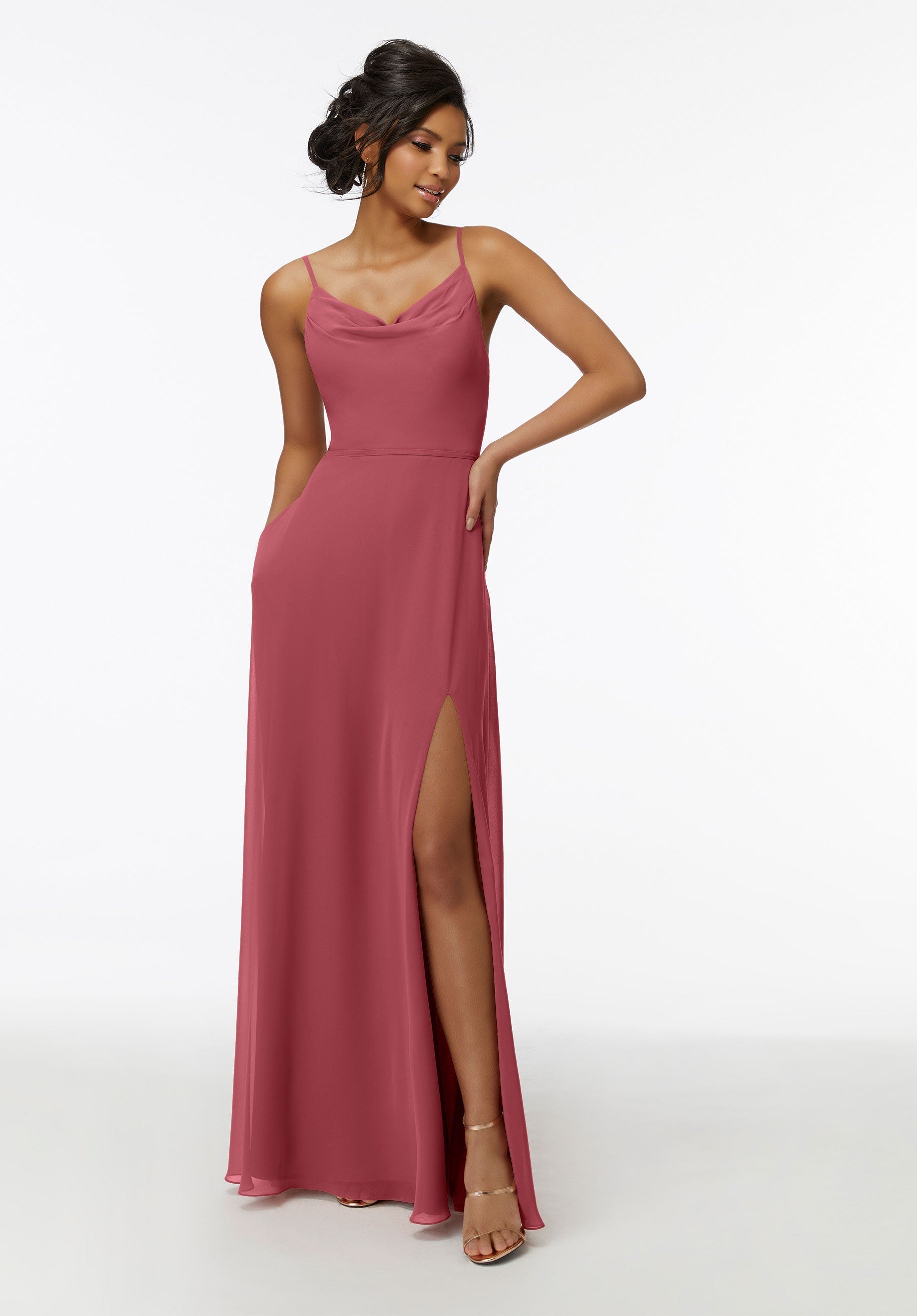 Formal A Line Slit Long Dress MGNY Madeline Gardner New York 21732 - Sapphire / 10 Formal A Line Slit Long Dress MGNY Madeline Gardner New York 21732 - Sapphire / 10