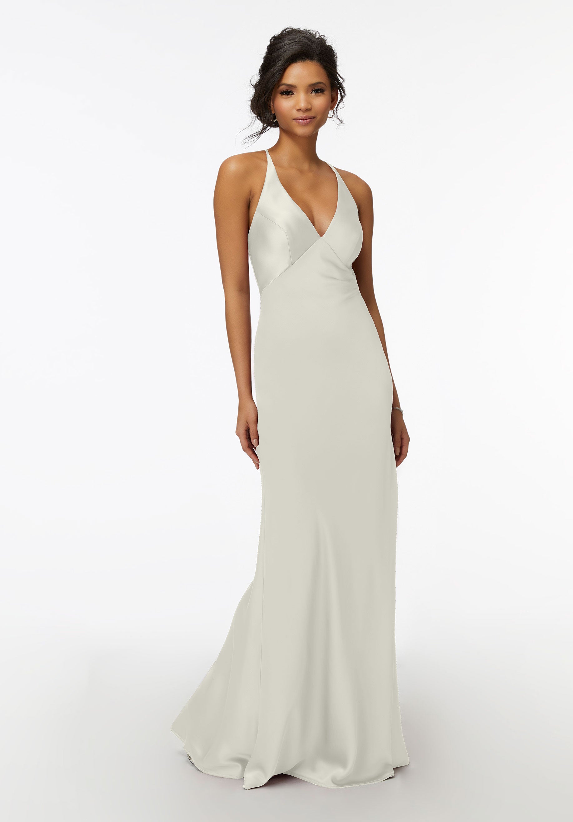 Wedding Dresses Bridal Long Wedding Dress MGNY Madeline Gardner New York 21740 Ivory