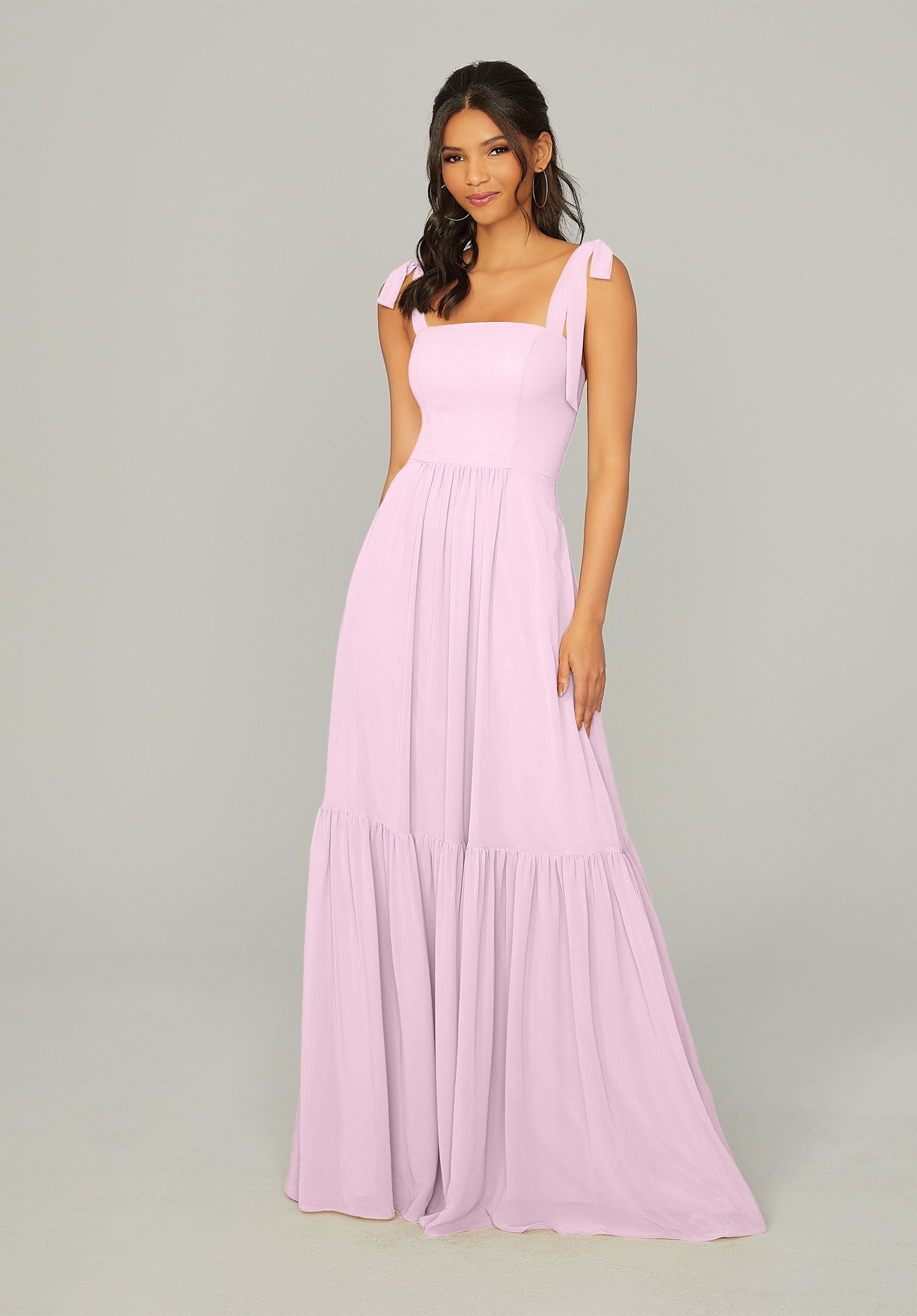Formal Dresses Ruffle Long Formal Evening Dress MGNY Madeline Gardner New York 21753 Blossom