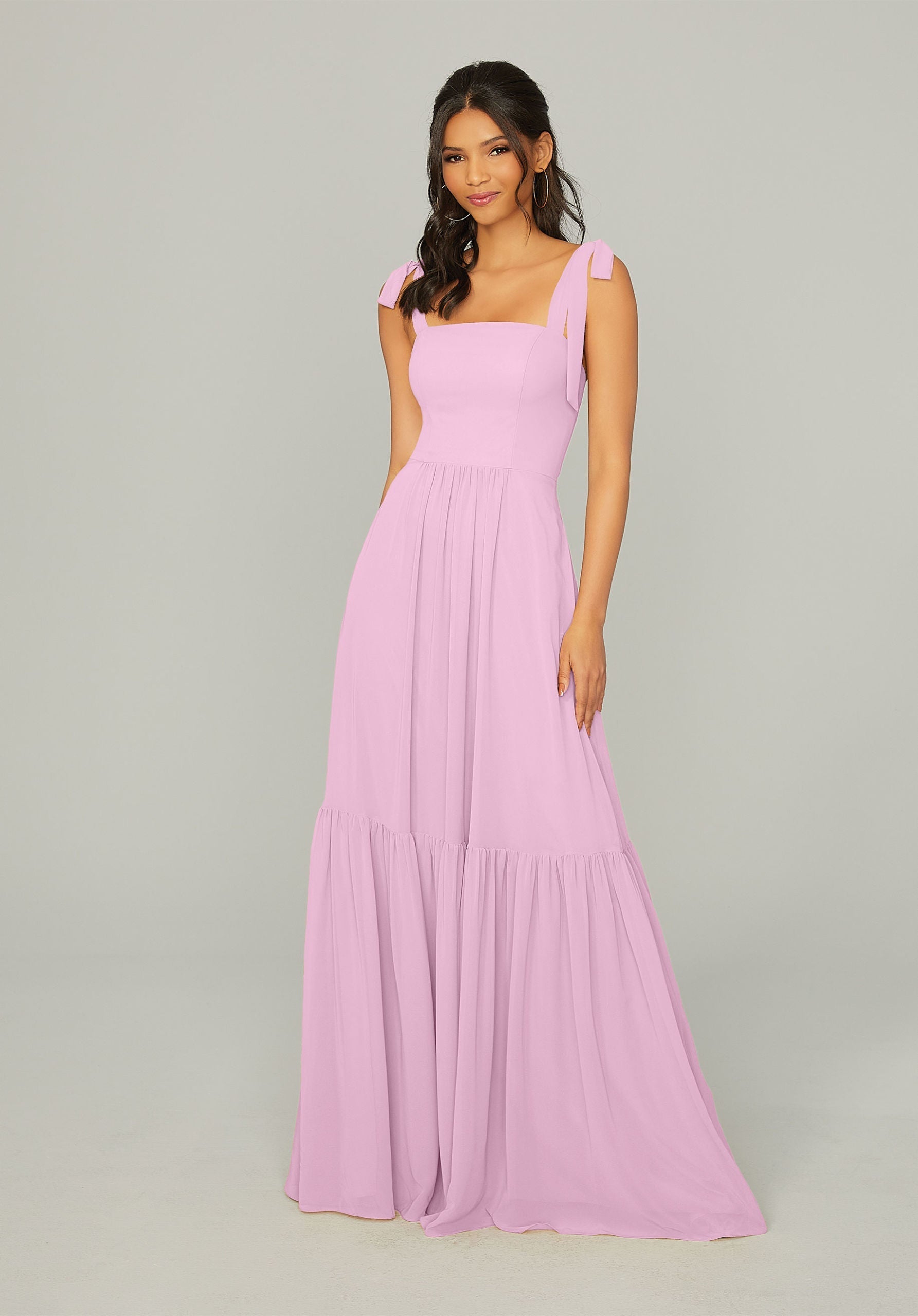 Formal Dresses Formal Long Ruffle Evening Dress MGNY Madeline Gardner New York 21753 Peony