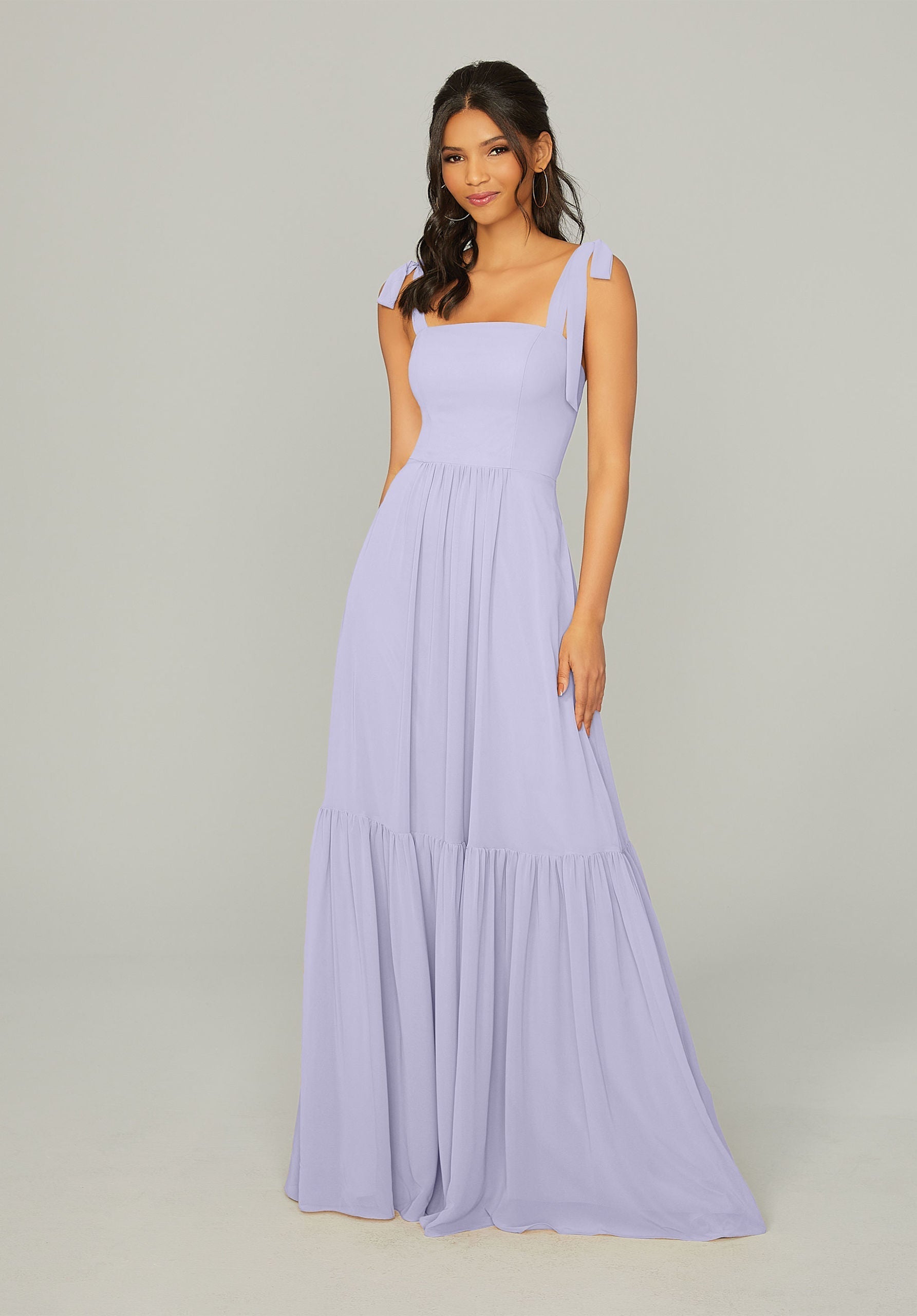 Formal Dresses Evening Long Ruffle Formal Dress MGNY Madeline Gardner New York 21753 Violet