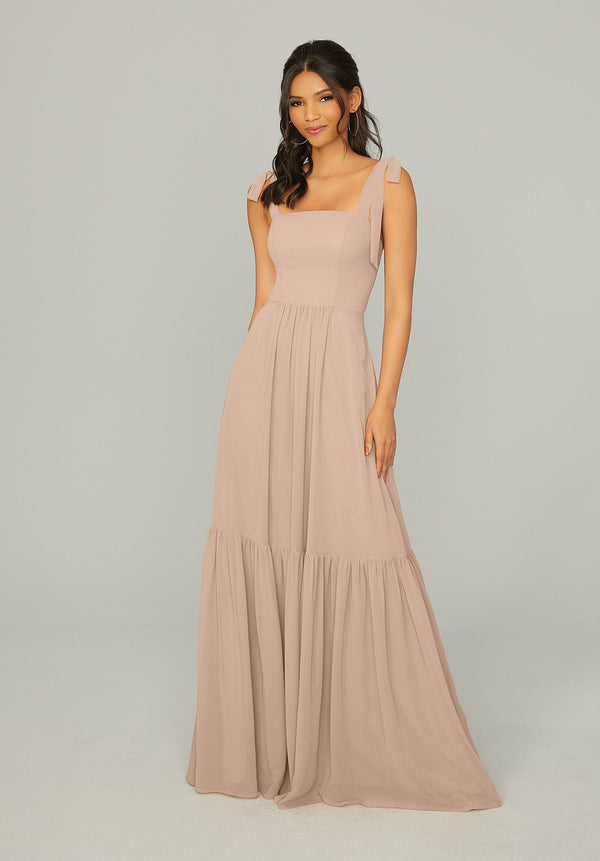 Long Formal Ruffle Evening Dress MGNY Madeline Gardner New York 21753