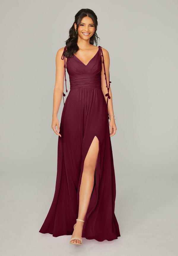 Formal Long A Line Slit Dress MGNY Madeline Gardner New York 21759