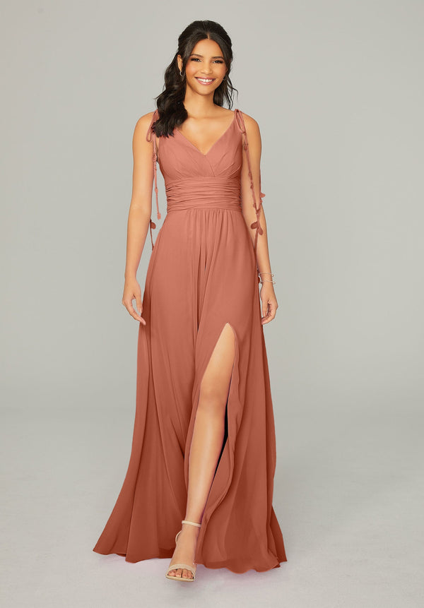 Formal Long Slit A Line Dress MGNY Madeline Gardner New York 21759