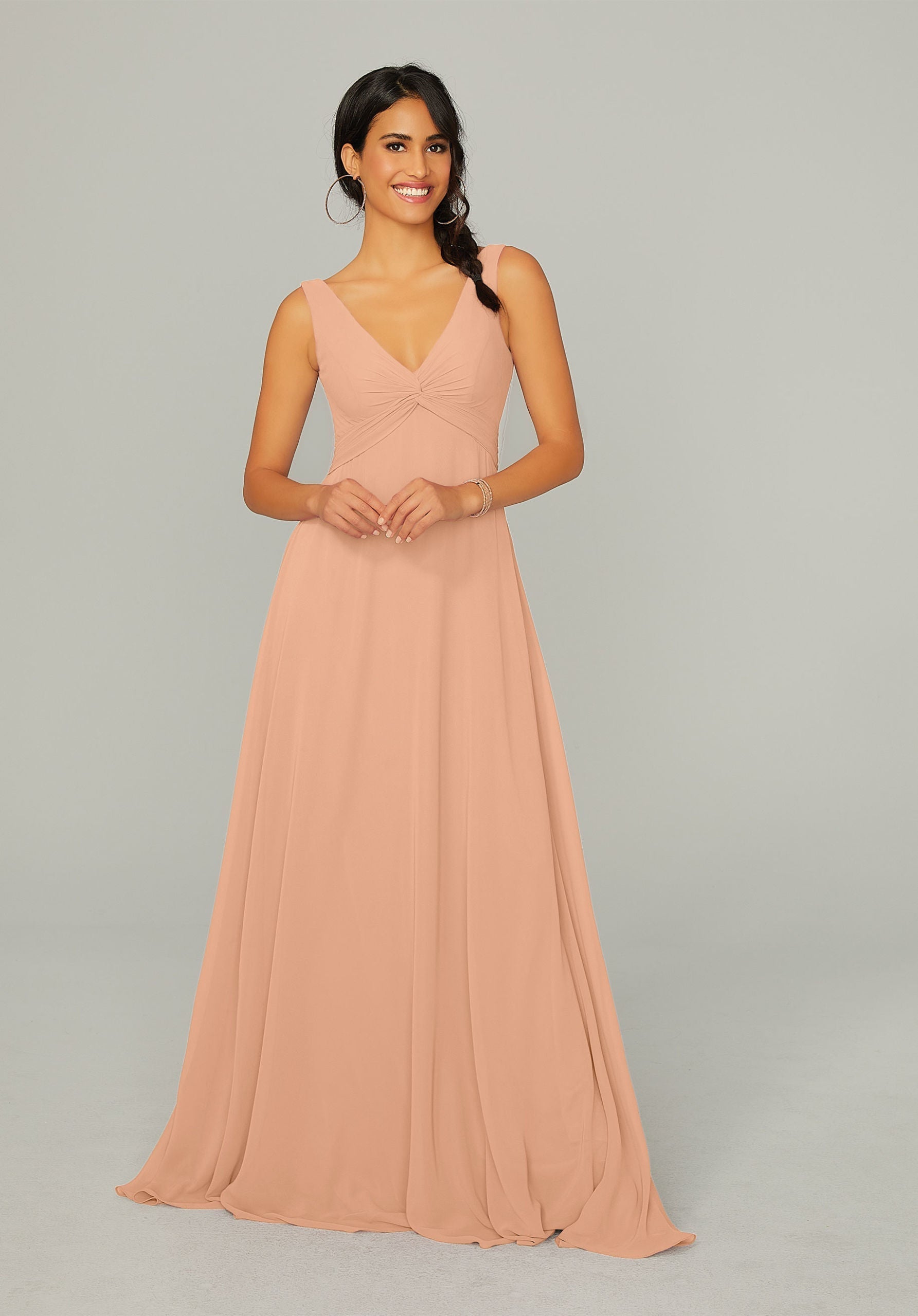 Formal Dresses Formal Long Evening A Line Dress MGNY Madeline Gardner New York 21767 Sorbet