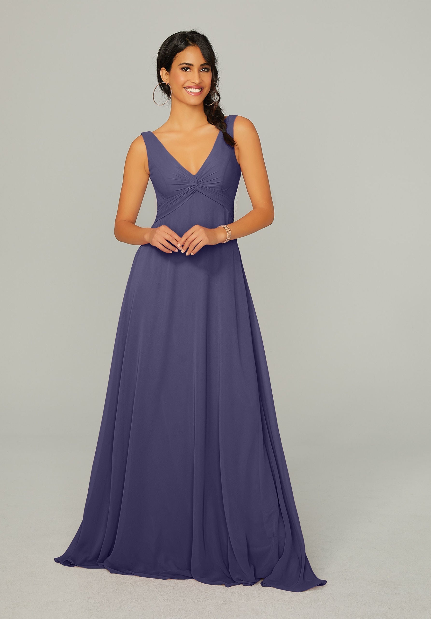 Formal Dresses Long Evening A Line Formal Dress MGNY Madeline Gardner New York 21767 Storm
