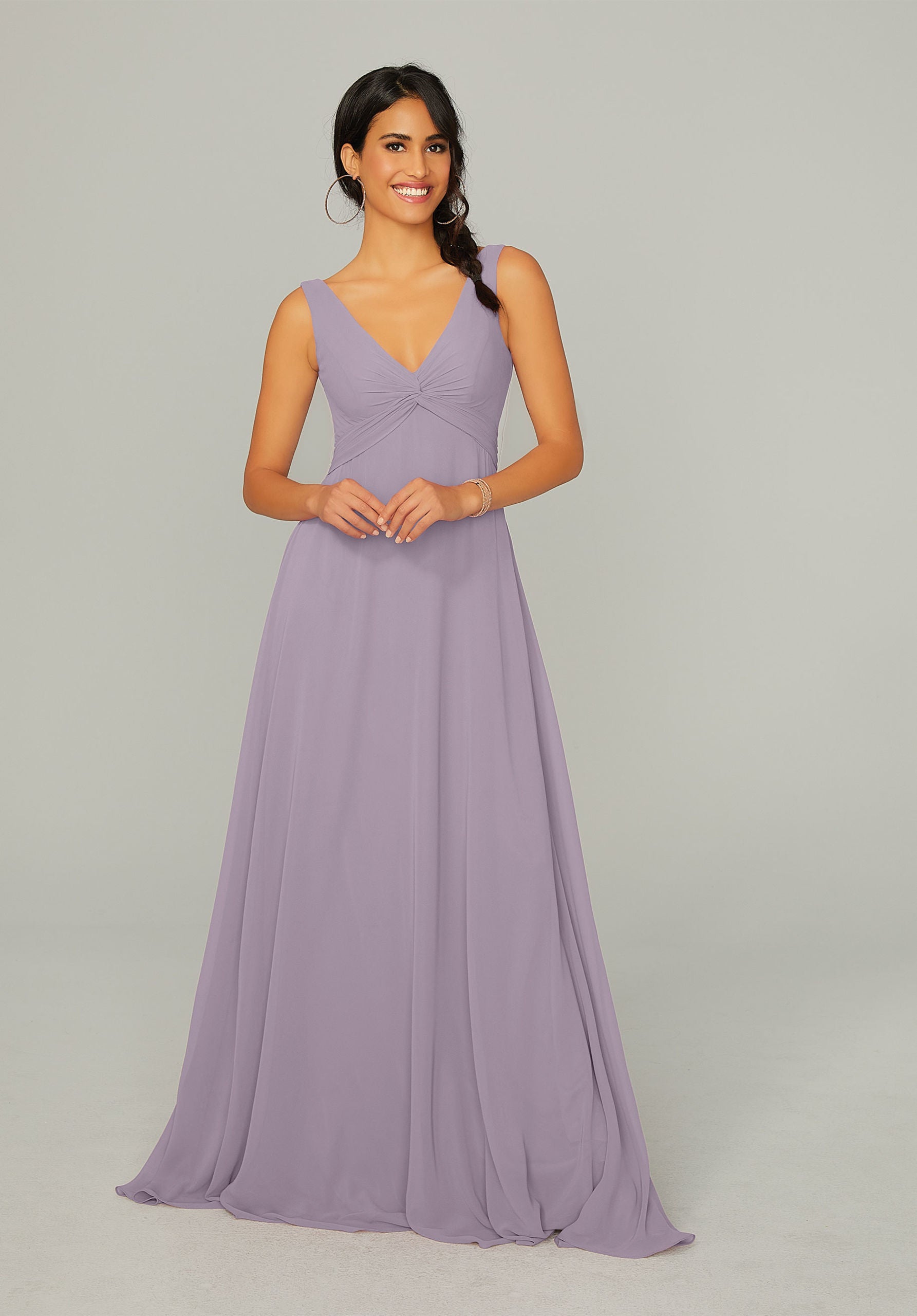 Formal Dresses Formal Long A Line Dress MGNY Madeline Gardner New York 21767 French Lilac