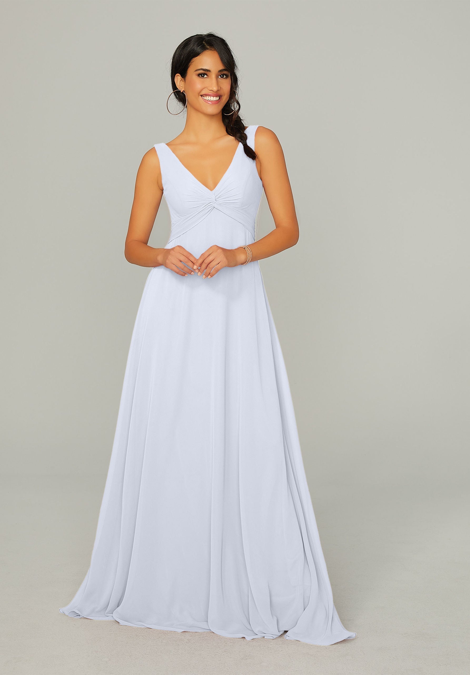 Formal Dresses Formal Long A Line Dress MGNY Madeline Gardner New York 21767 Fog