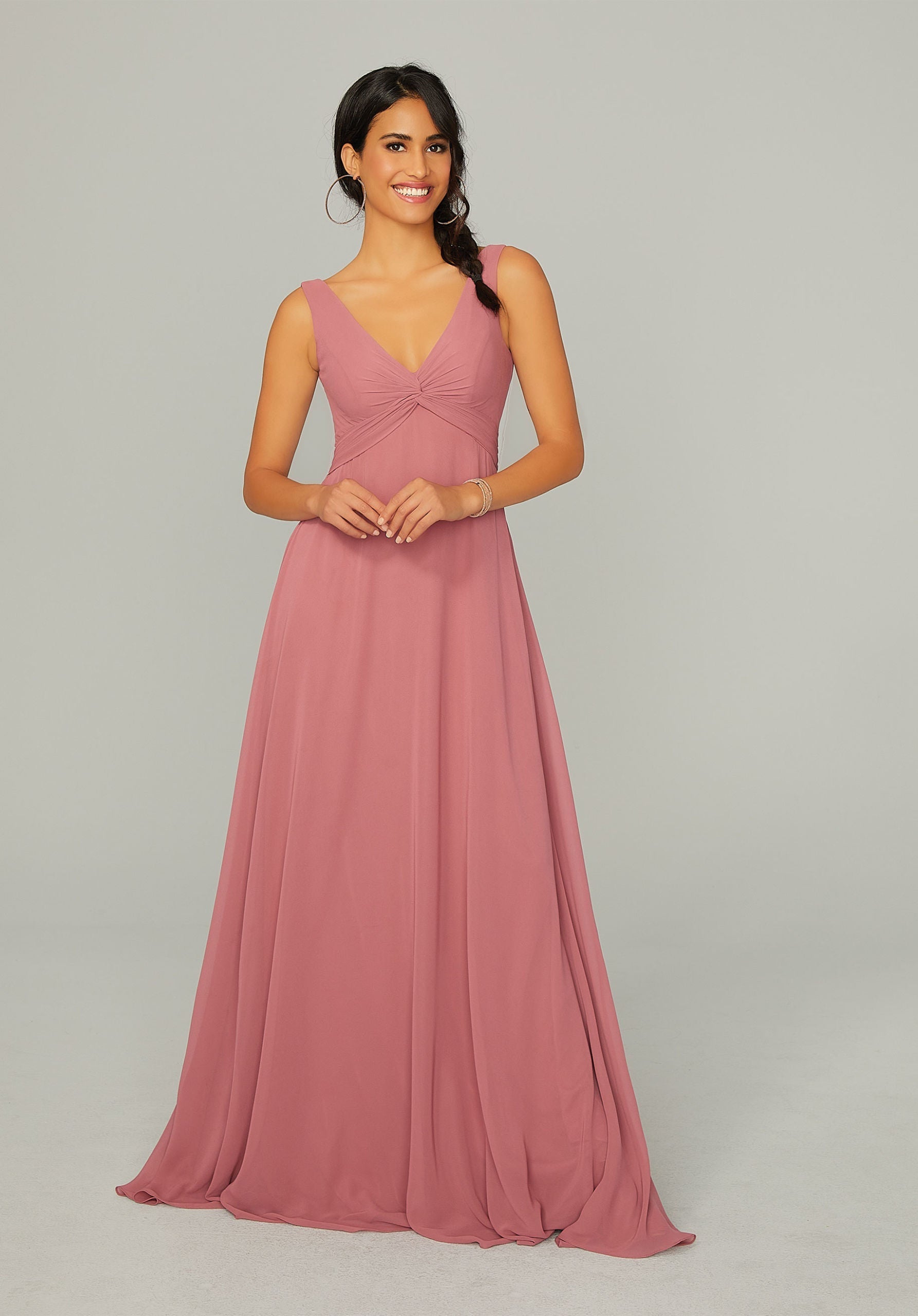 Formal Dresses Long A Line Formal Dress MGNY Madeline Gardner New York 21767 Rosewood
