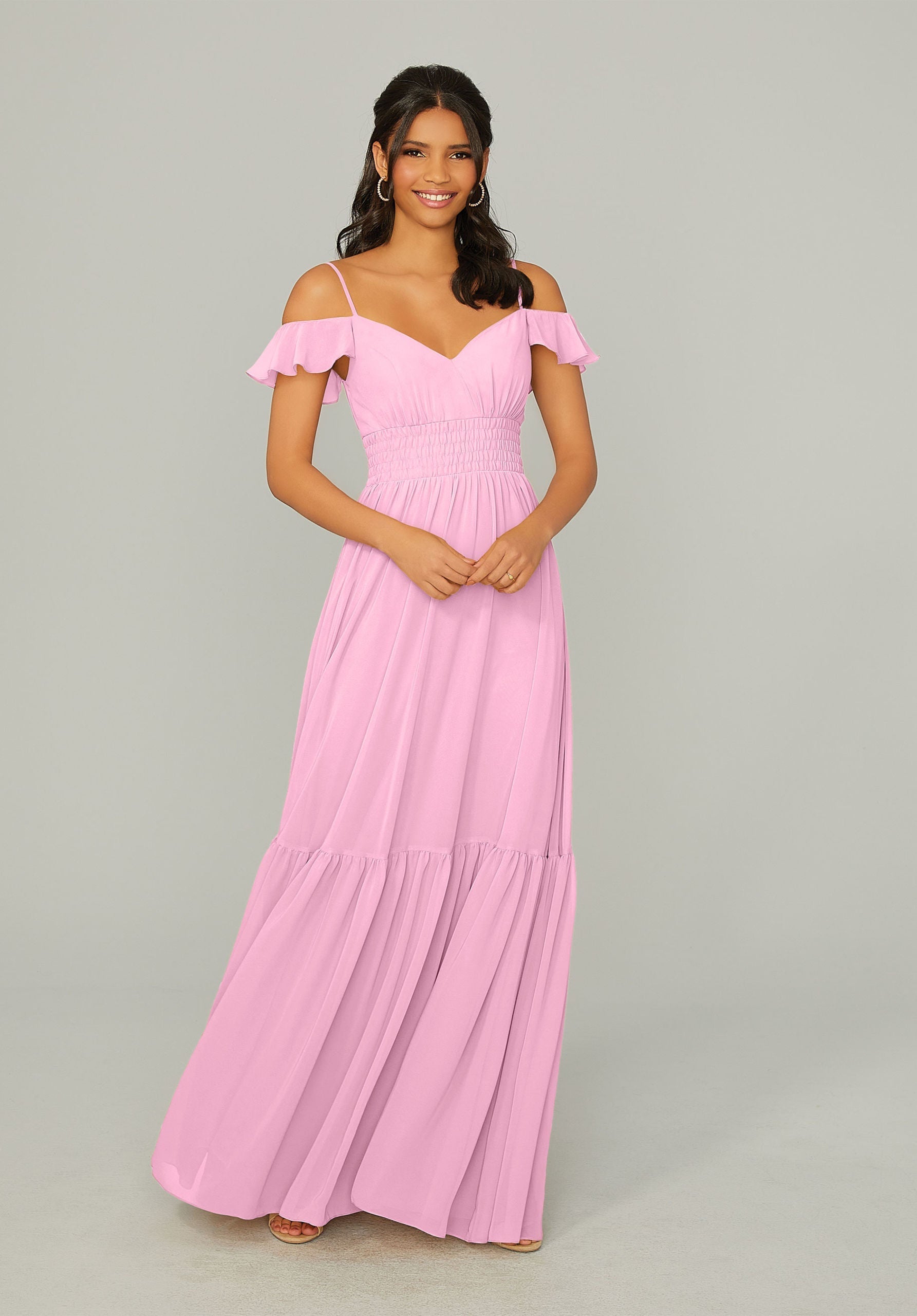 Formal Dresses Ruffle A Line Long Formal Dress MGNY Madeline Gardner New York 21768 Bloom